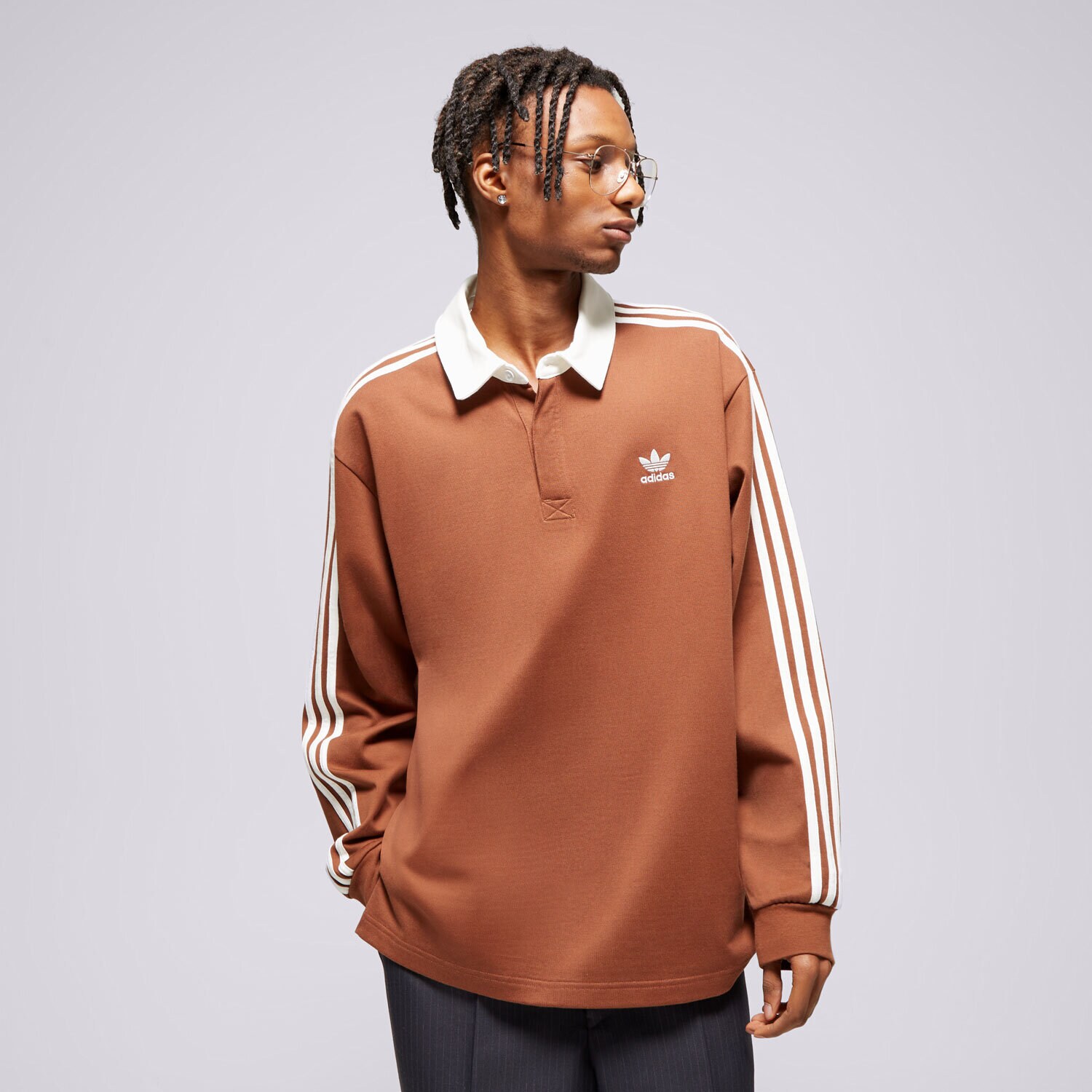 Muške majice ADIDAS POLO RUGBY POLO IZ2469 smeđa