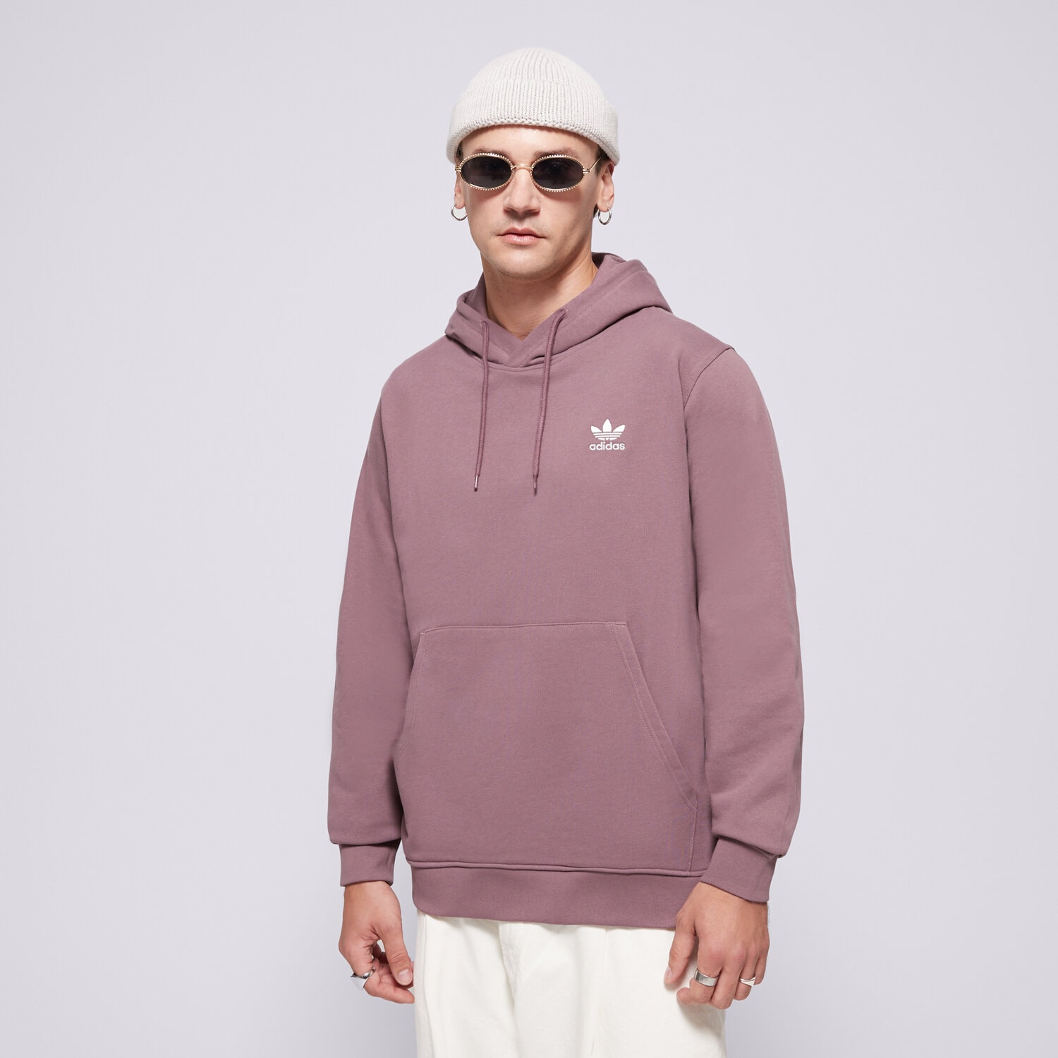 Muške dukserice ADIDAS VESTA S KAPULJAČOM ESS HD IX7673 ljubičasta