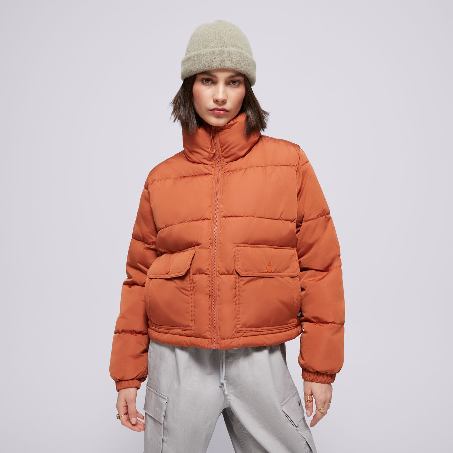 Ženske zimske jakne VANS JAKNA ZIMSKA MTE AUBREY PRIMALOFT PUFFER VN000HJVC9J1 narančasta