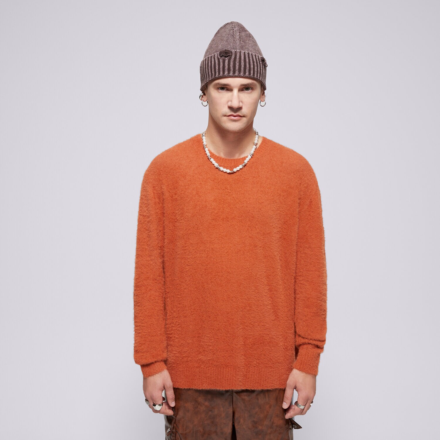 Muške dukserice VANS PULOVER ELMSFORD SOLID CREW SWEATER VN000HE4C9J narančasta