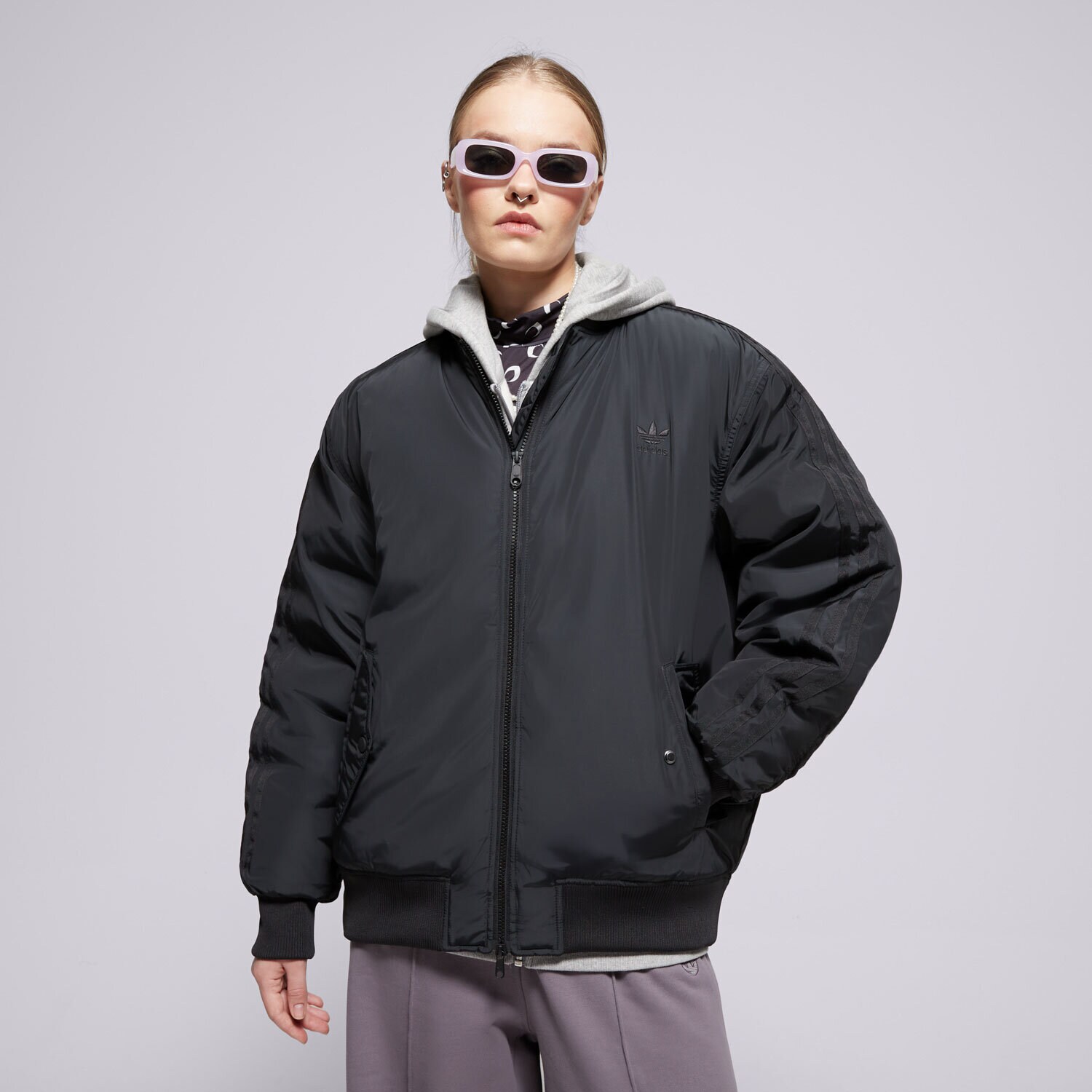 Ženske zimske jakne ADIDAS JAKNA ZIMSKA SST BOMBER JKT IW8422 crna