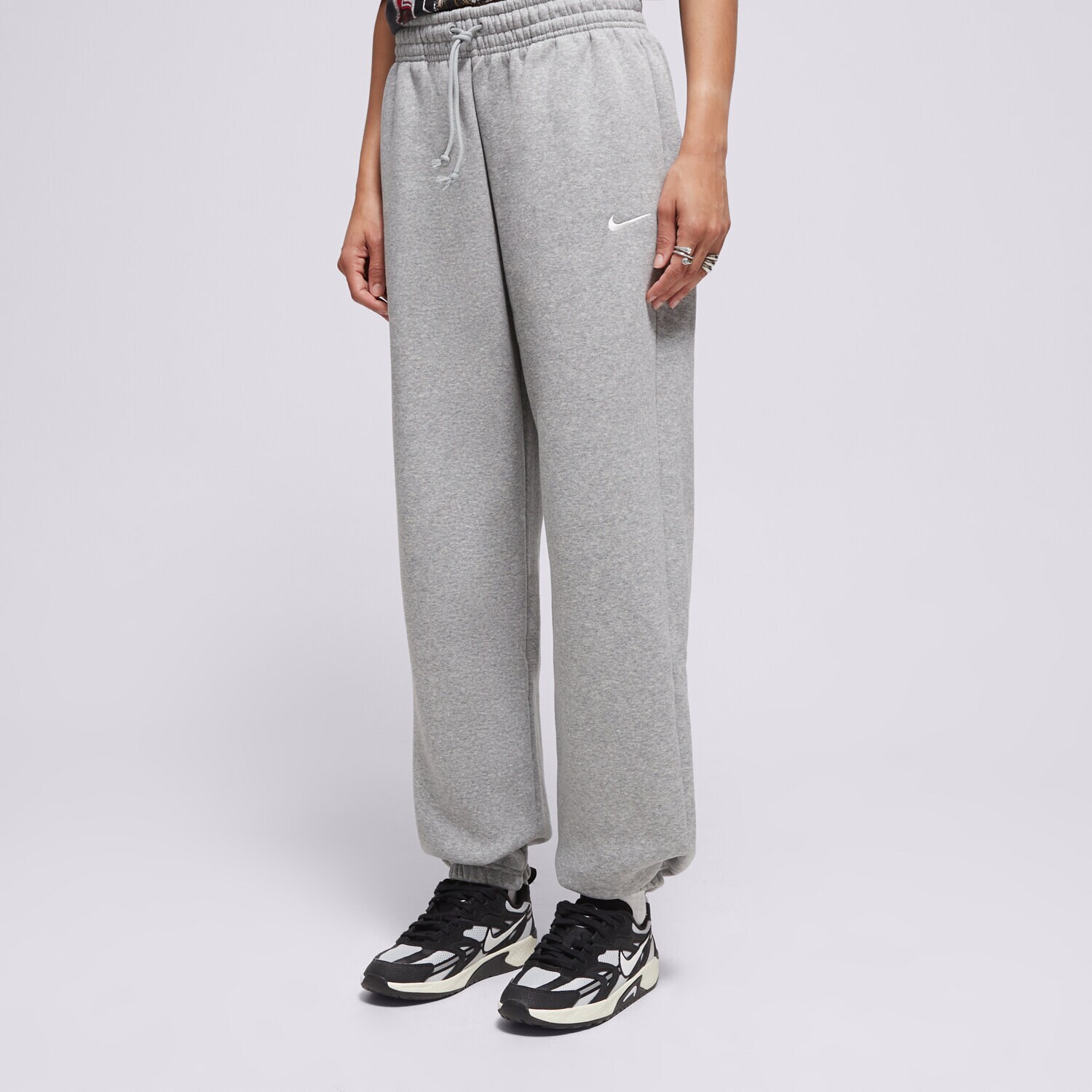 Ženske hlače NIKE HLAČE W NSW PHNX FLC HR OS PANT 2 FZ5996-063 siva