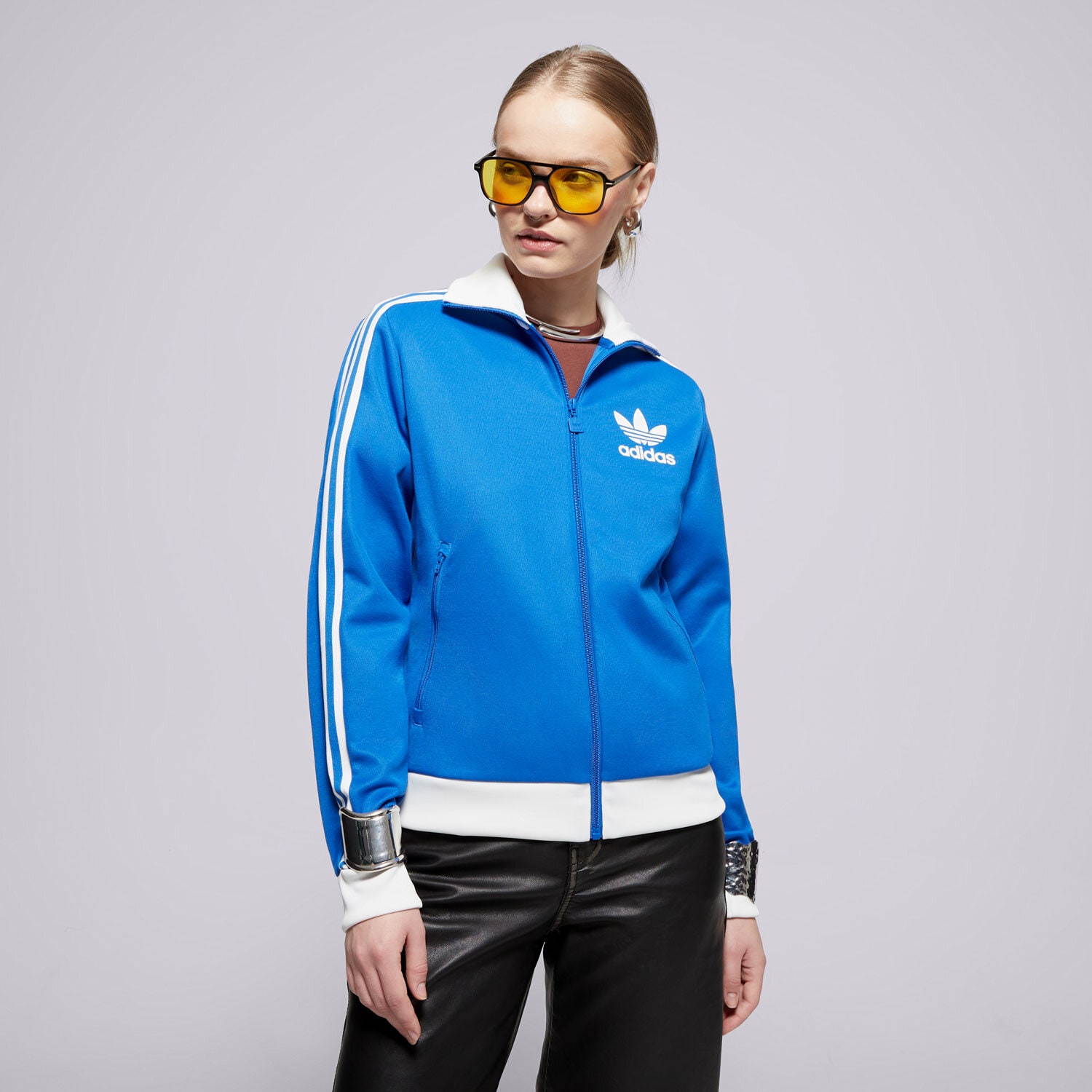 Ženske dukserice ADIDAS VESTA BECKENBAUER TT IY2223 plava