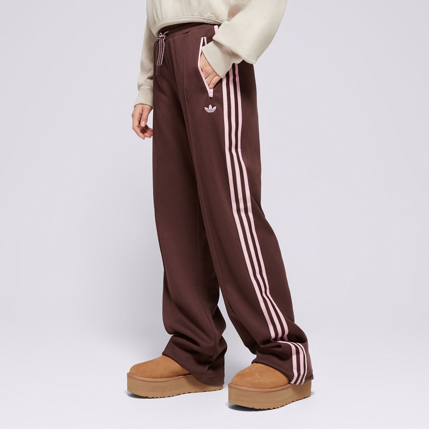 Ženske hlače ADIDAS HLAČE MONTREAL TP JL9631 smeđa