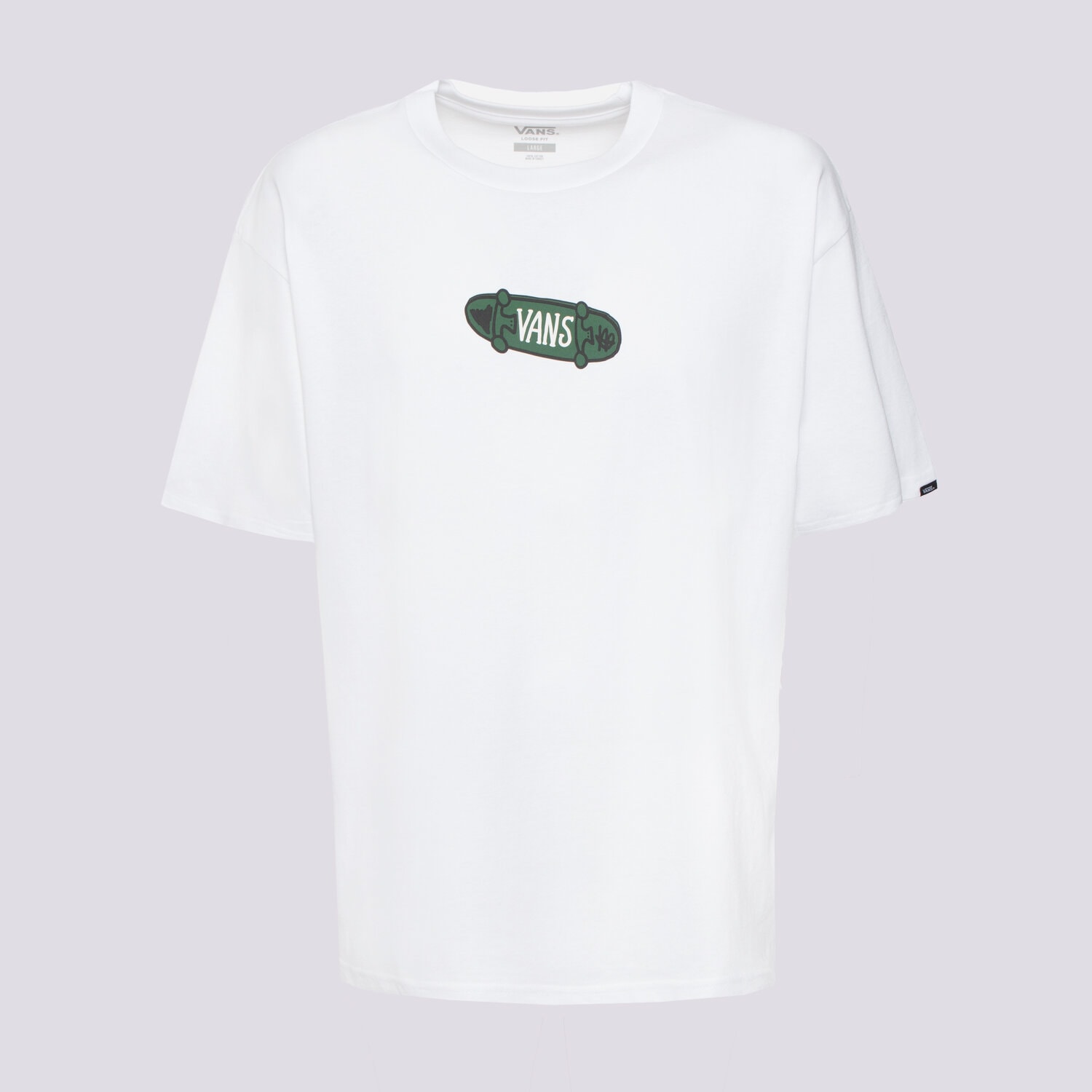 Muške majice VANS T-SHIRT SKATER LOOSE SS VN000KTZWHT bijela