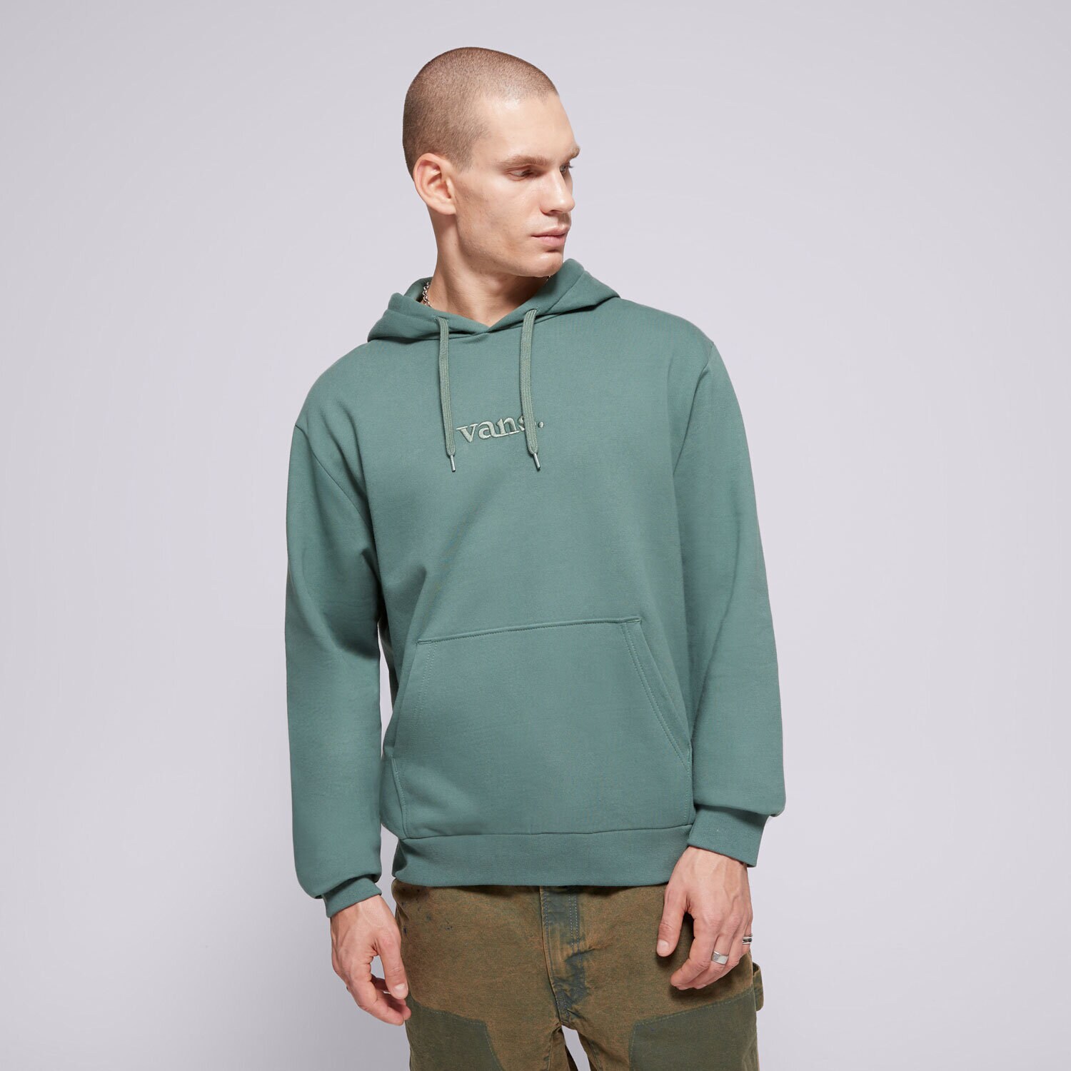 Muške dukserice VANS VESTA S KAPULJAČOM ESSENTIAL RELAXED PO VN000H8Z1CI1 zelena