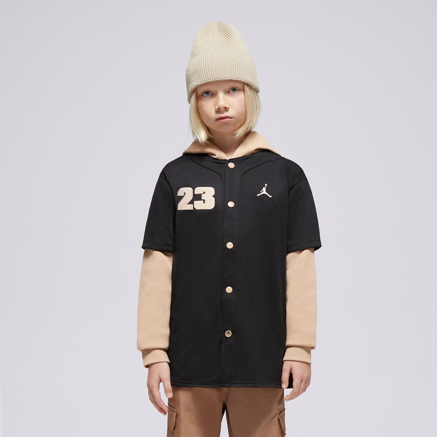 Dječje dukserice JORDAN VESTA  HOODED JUMPMAN BASEBALL P BOY 95D542-023 crna