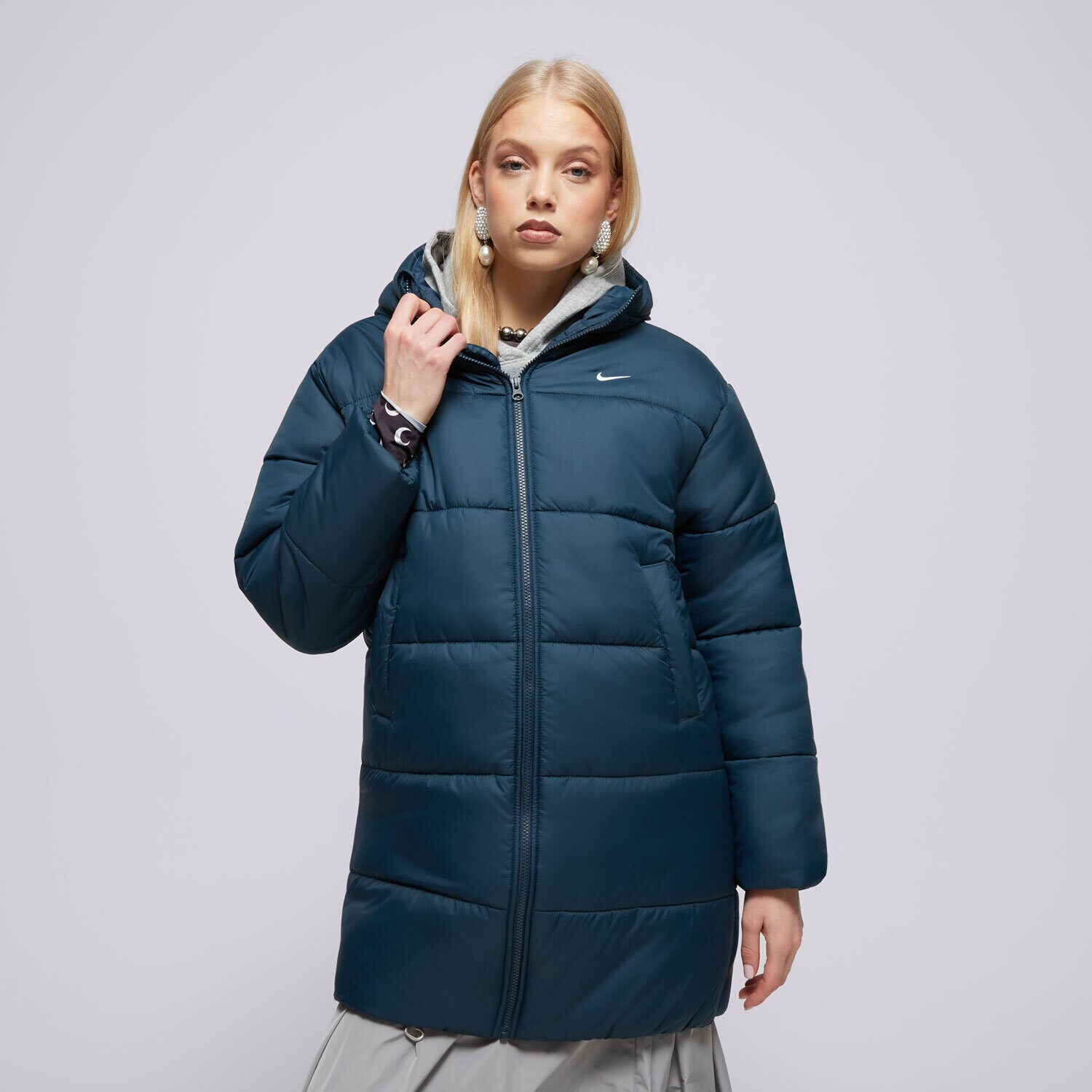 Ženske zimske jakne NIKE KAPUT W NSW TF SNFL NK CLSC PRKA FZ5903-478 plava