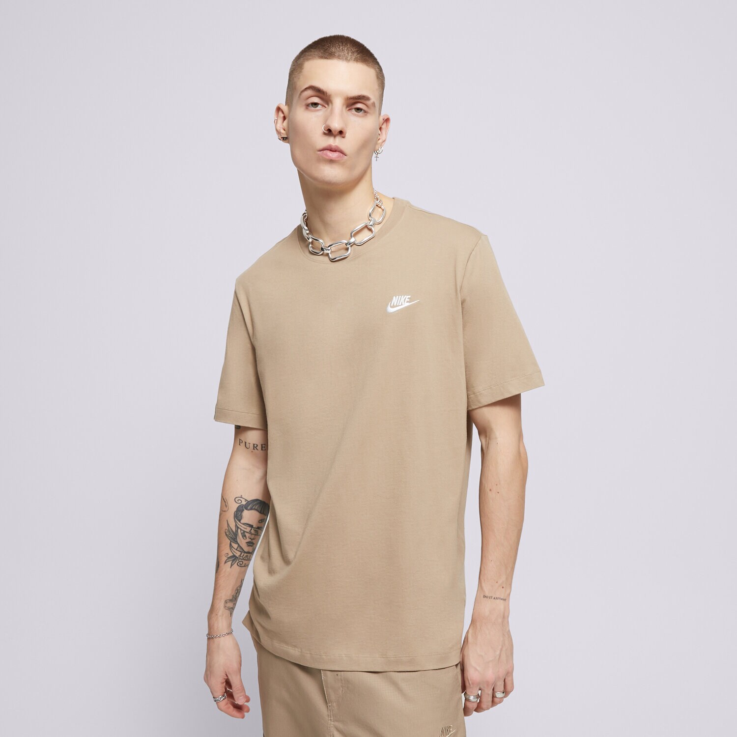 Muške majice NIKE T-SHIRT M NSW CLUB TEE AR4997-248 bež