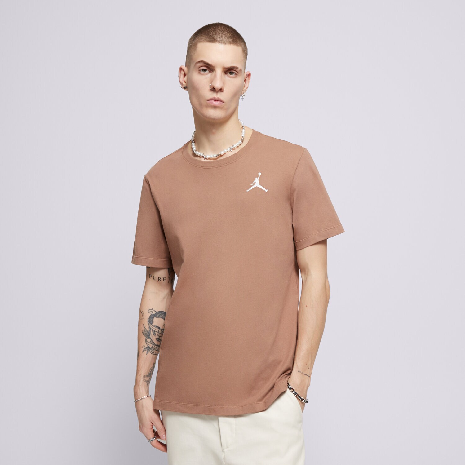 Muške majice JORDAN T-SHIRT M J JUMPMAN EMB SS CREW DC7485-223 bež