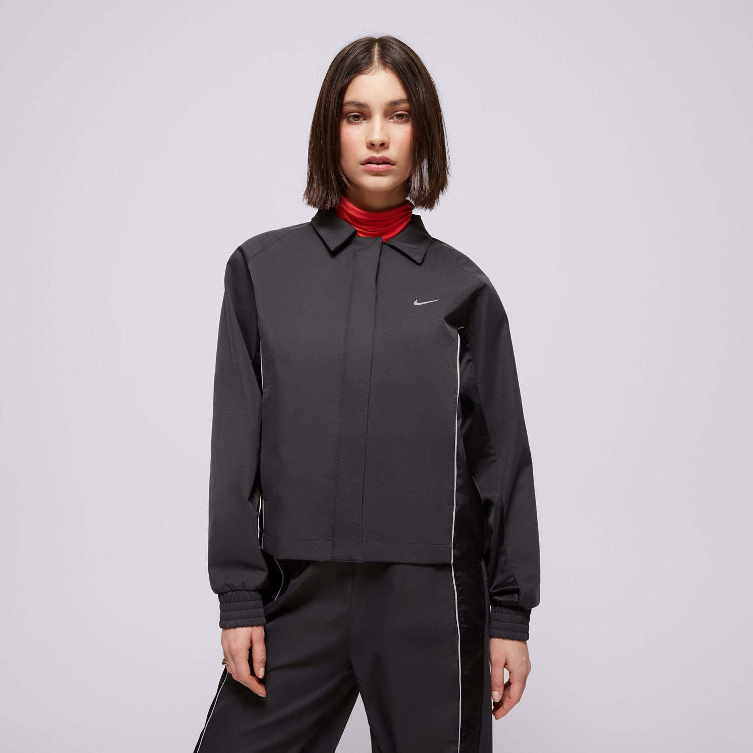 Ženske prijelazne jakne NIKE JAKNA W NSW JKT WVN SW HQ3750-010 crna