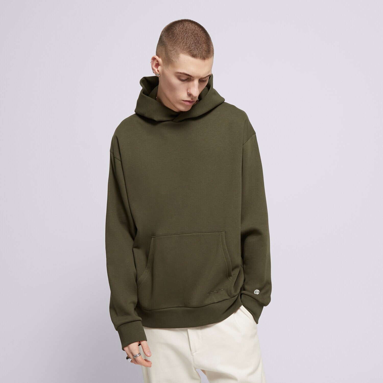 Muške dukserice CHAMPION VESTA S KAPULJAČOM HOODED SWEATSHIRT 220423GS508 kaki