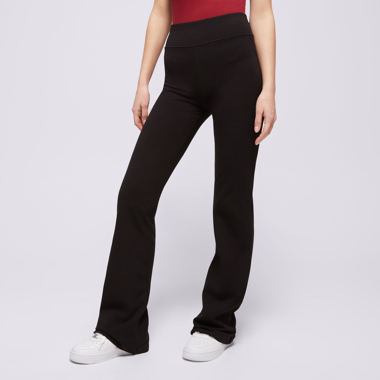 Ženske hlače CHAMPION HLAČE HIGH WAIST FLARE LEGGINS 117559KK001 crna