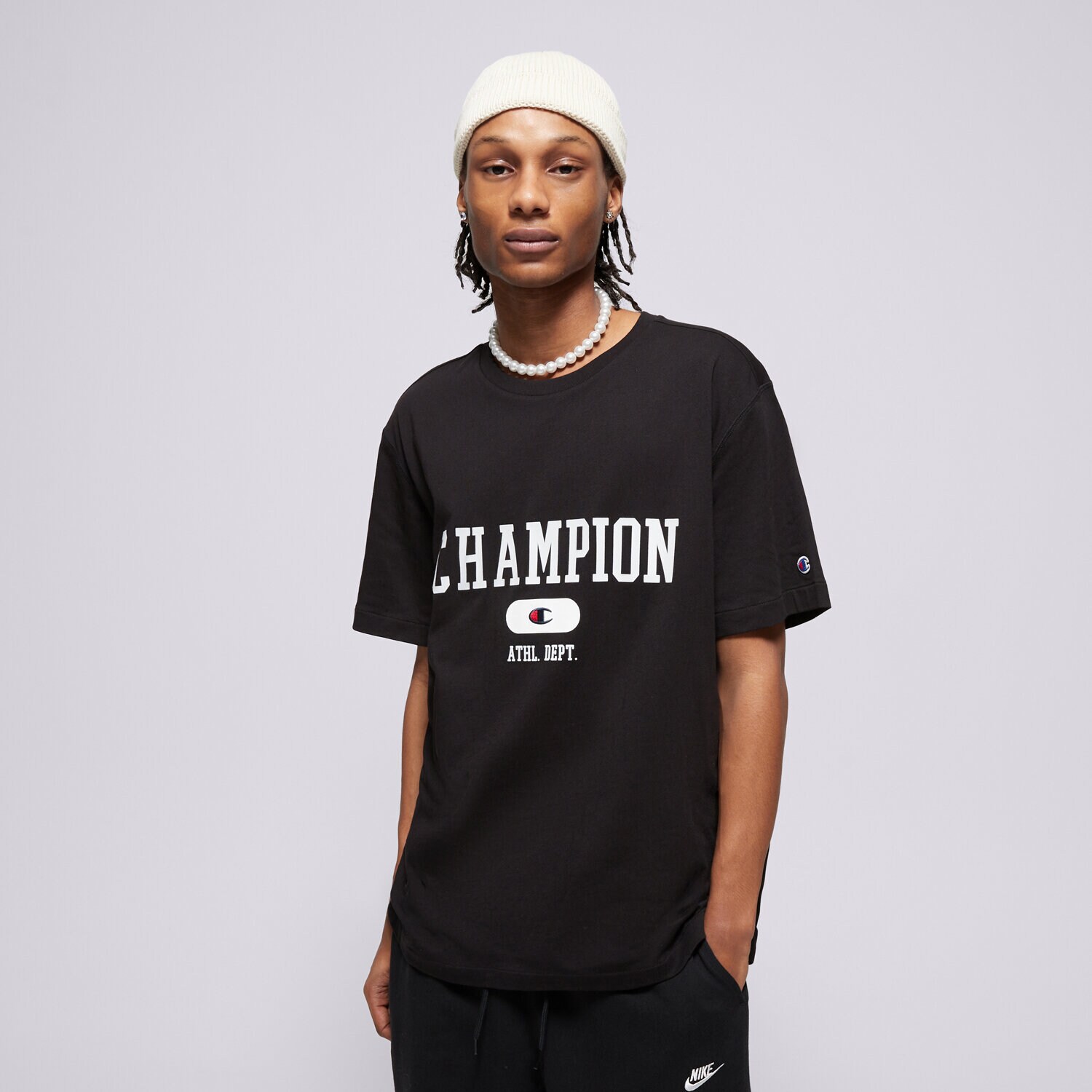 Muške majice CHAMPION T-SHIRT CREWNECK T-SHIRT 220432KK001 crna
