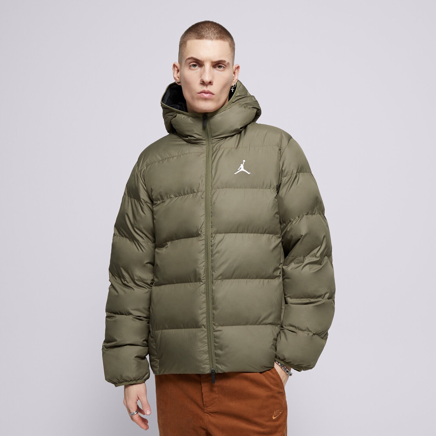 Muške zimske jakne JORDAN DONJA JAKNA M J BRKLN PUFFER JKT FV7317-222 kaki