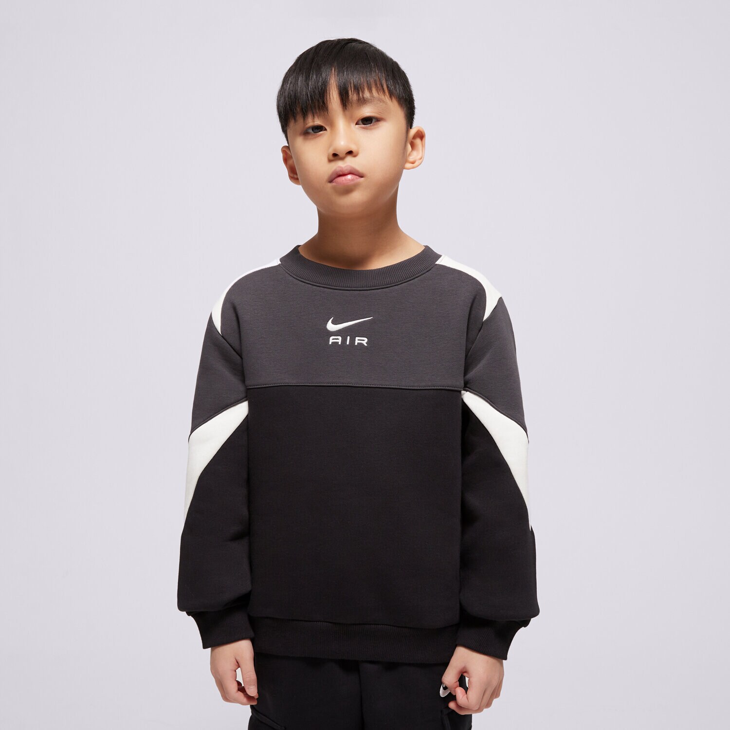 Dječje dukserice NIKE VESTA K NIKE AIR CREW BOY FZ4956-010 crna