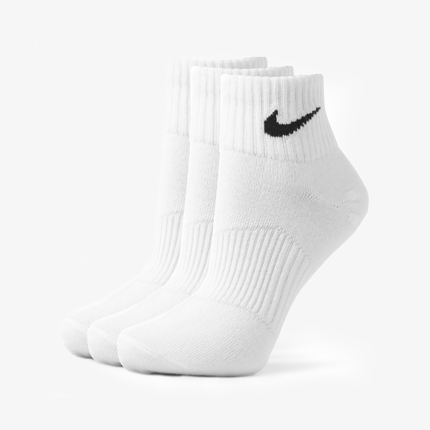 Ženske Čarape NIKE ČARAPE 3PPK QUARTER WHITE SX4706-101 bijela