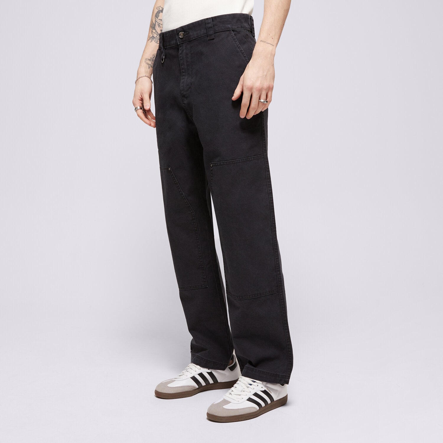 Muške hlače CHAMPION HLAČE STRAIGHT HEM PANTS 220506KK001 crna