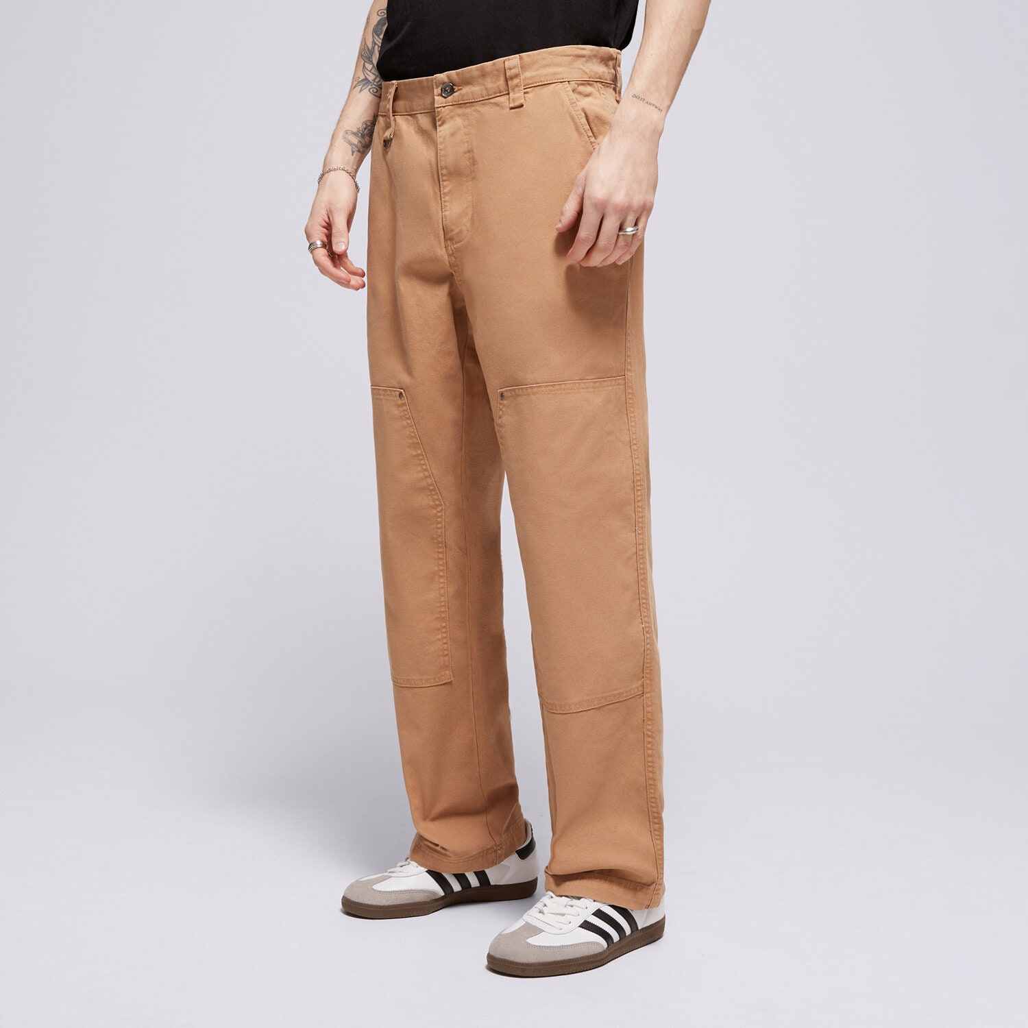 Muške hlače CHAMPION HLAČE STRAIGHT HEM PANTS 220506MS034 bež