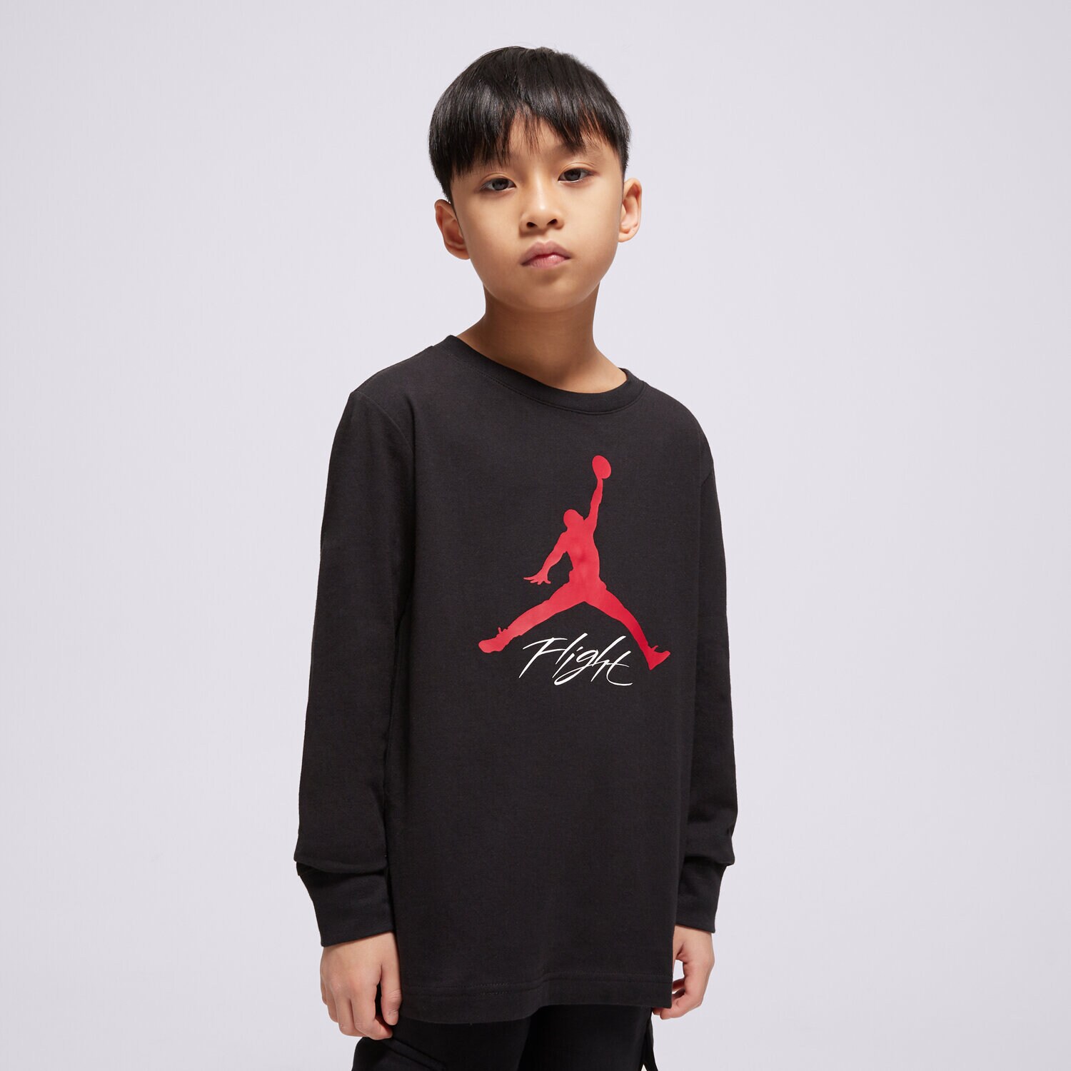Dječje majice JORDAN T-SHIRT JDB BASELINE FLIGHT LS TEE BOY 95C892-023 crna