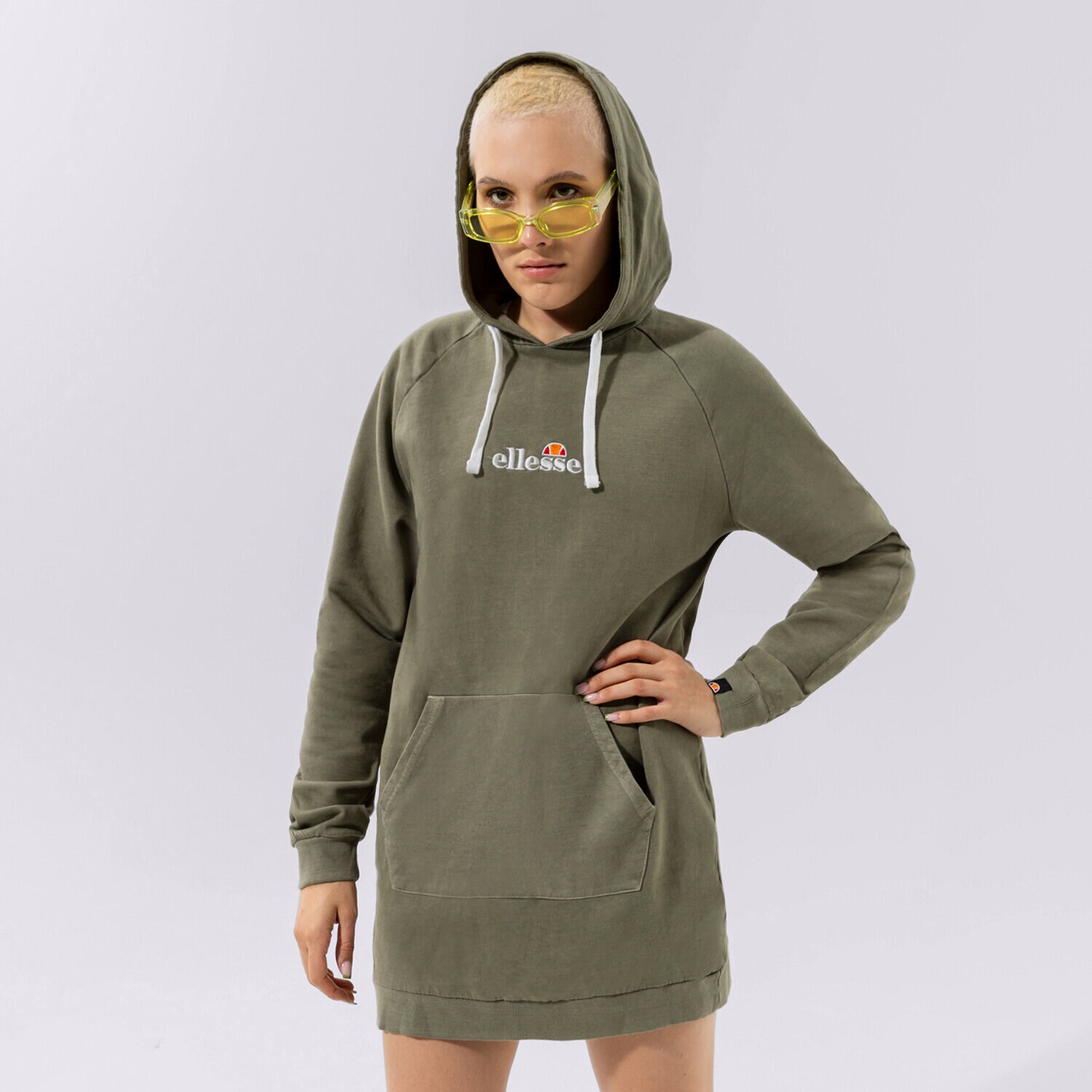 Ženske dukserice ELLESSE VESTA S KAPULJAČOM TRIPHALA TRENIRKAS KHA SGK13152506 kaki