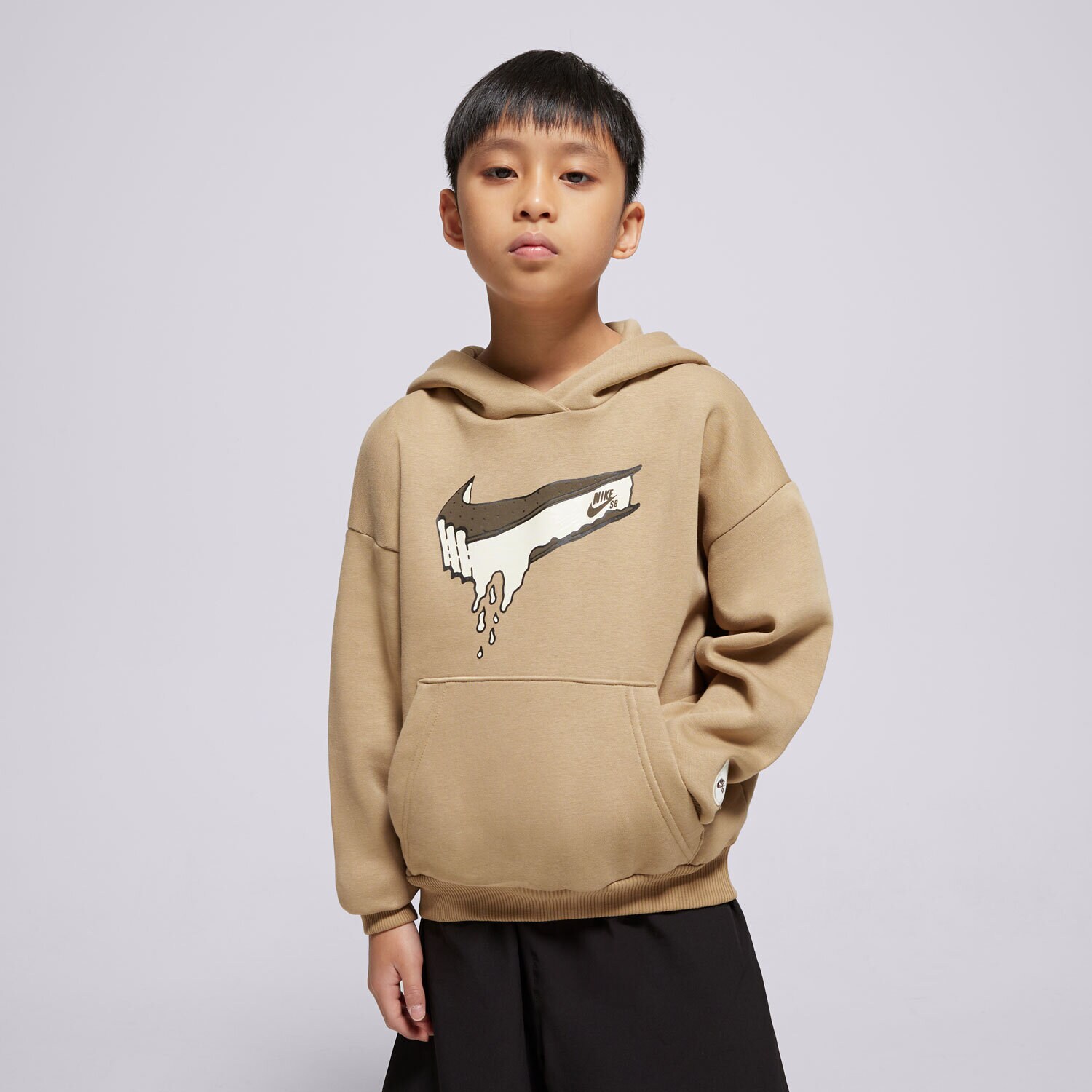 Dječje dukserice NIKE VESTA S KAPULJAČOM K NIKE SB FLC HOODIE BOY HF8801-297 zelena