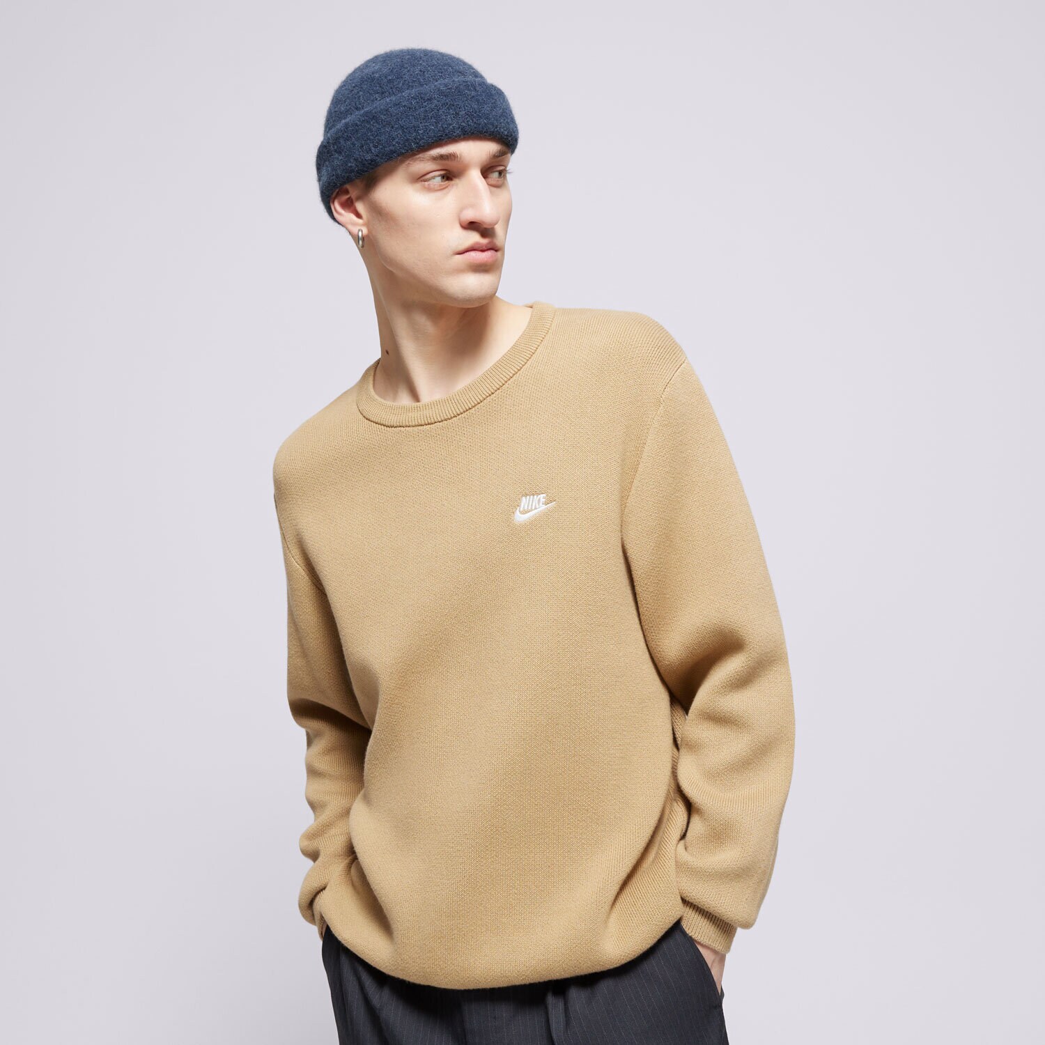 Muške dukserice NIKE PULOVER NIKE SPORTSWEAR CLUB FQ2912-297 bež