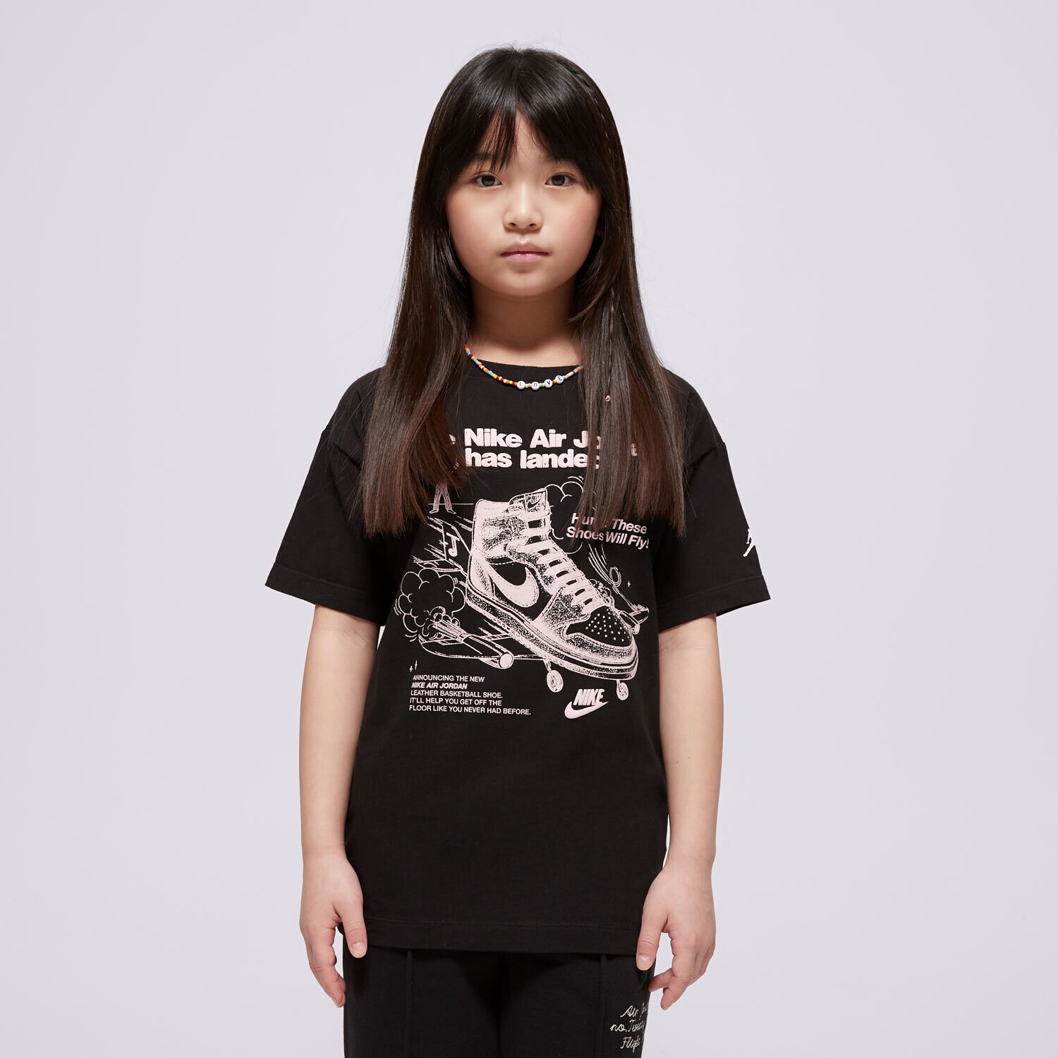 Dječje majice JORDAN T-SHIRT JDG W J SS OS GFX TEE GIRL 45D645-023 crna