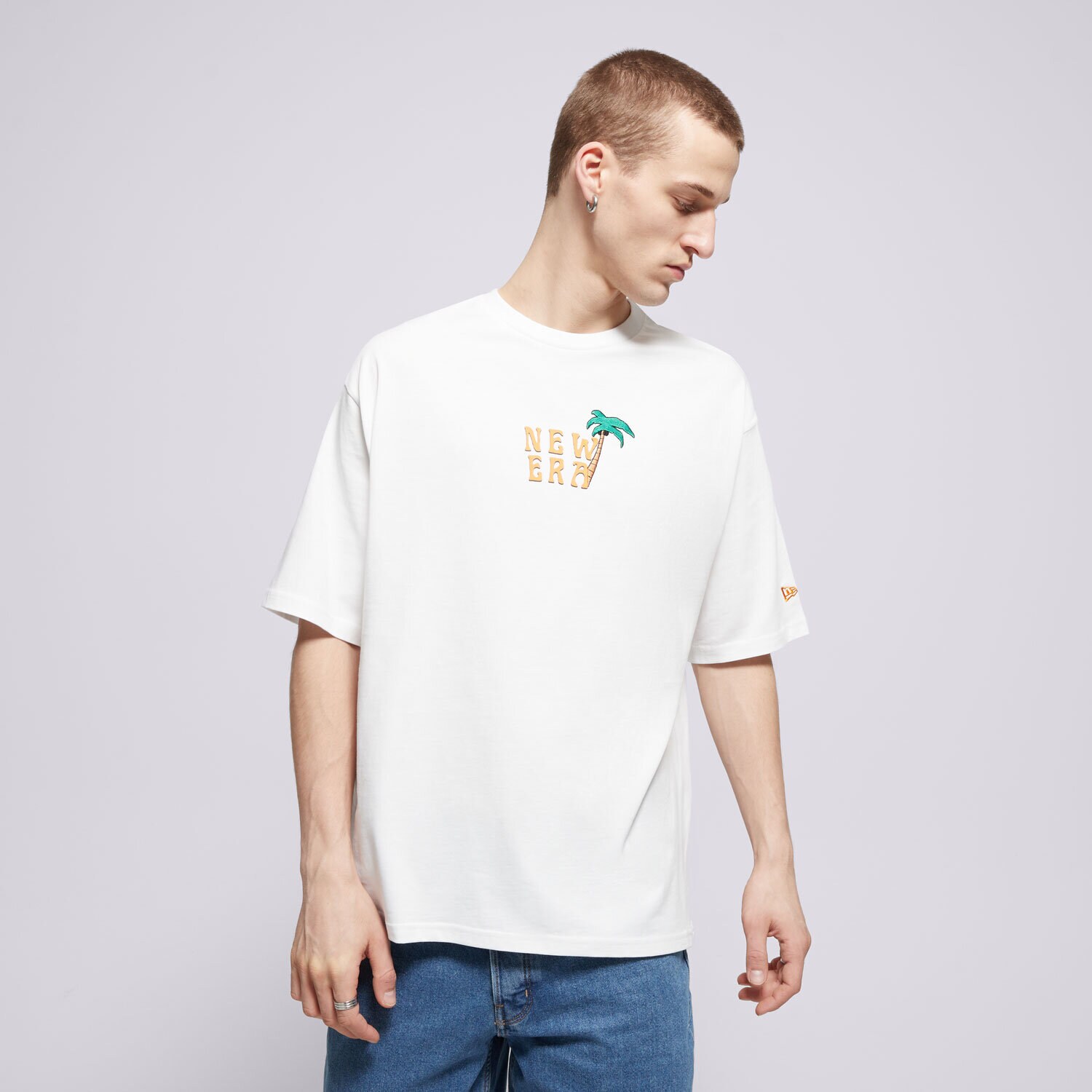 Muške majice NEW ERA T-SHIRT NE DRINK GRAPHIC OS NONE 60596303 bijela