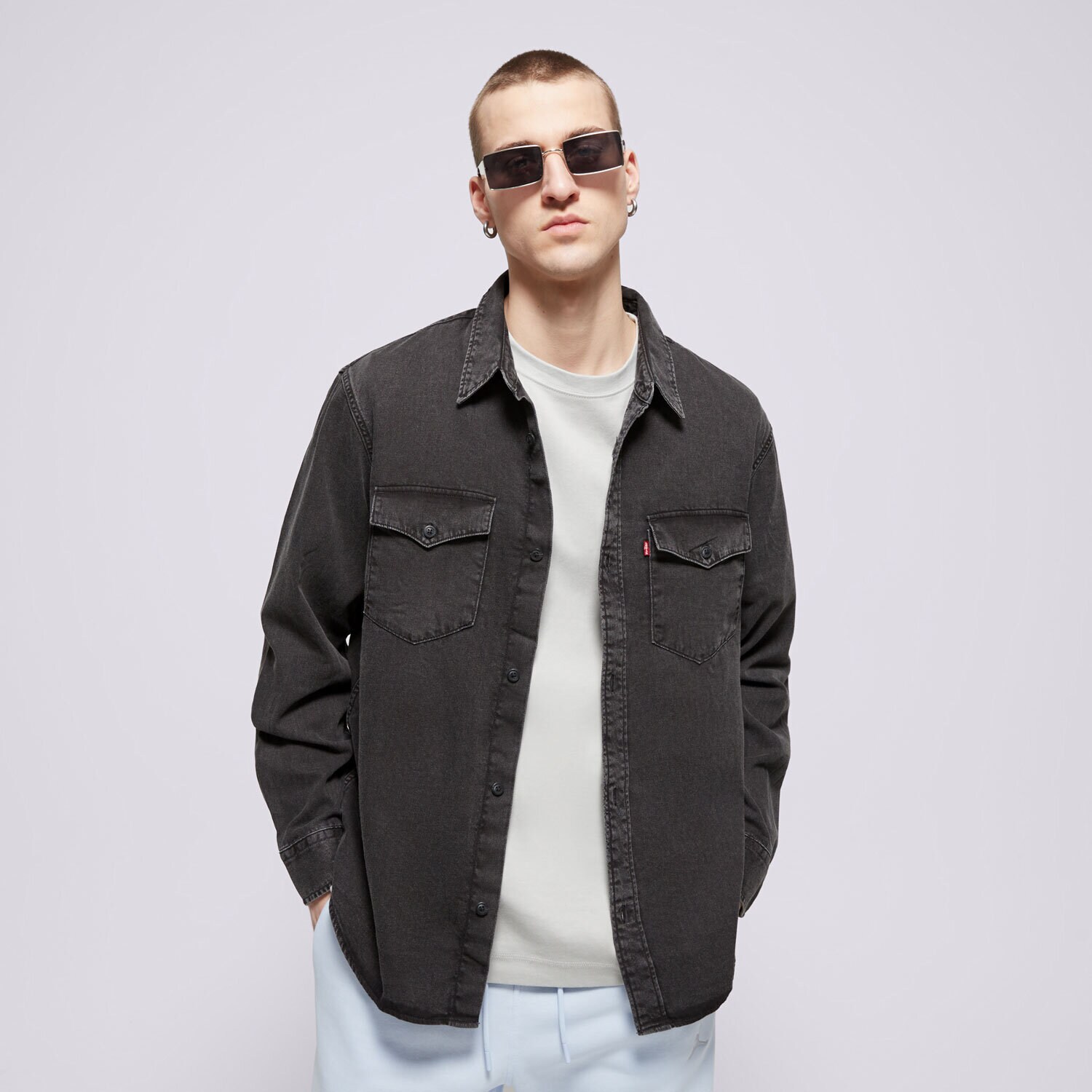 Muške košulje LEVI'S KOŠULJA RELAXED FIT WESTERN GREYS A1919-0054 crna