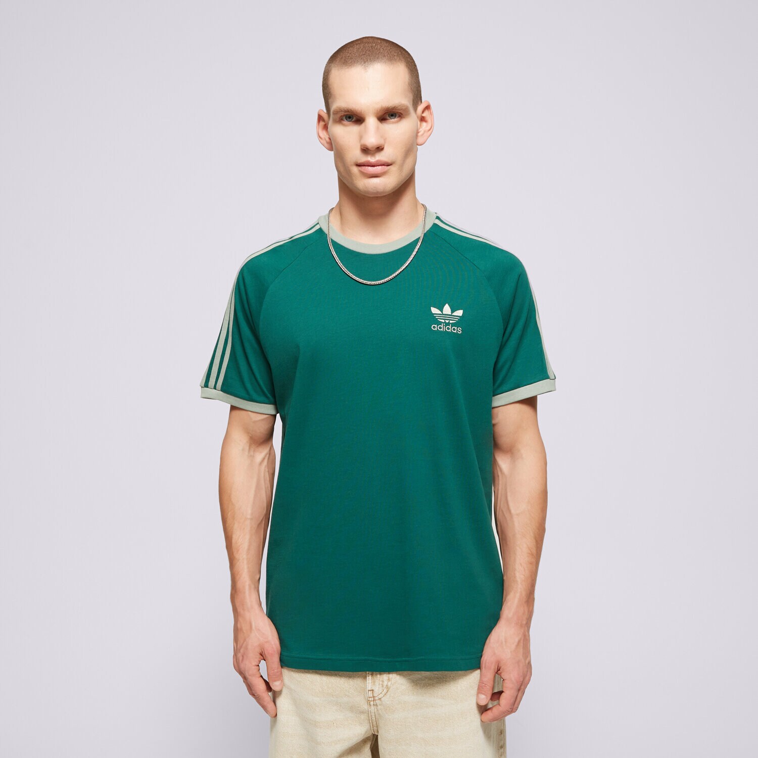 Muške majice ADIDAS T-SHIRT 3-STRIPES TEE JN7017 zelena