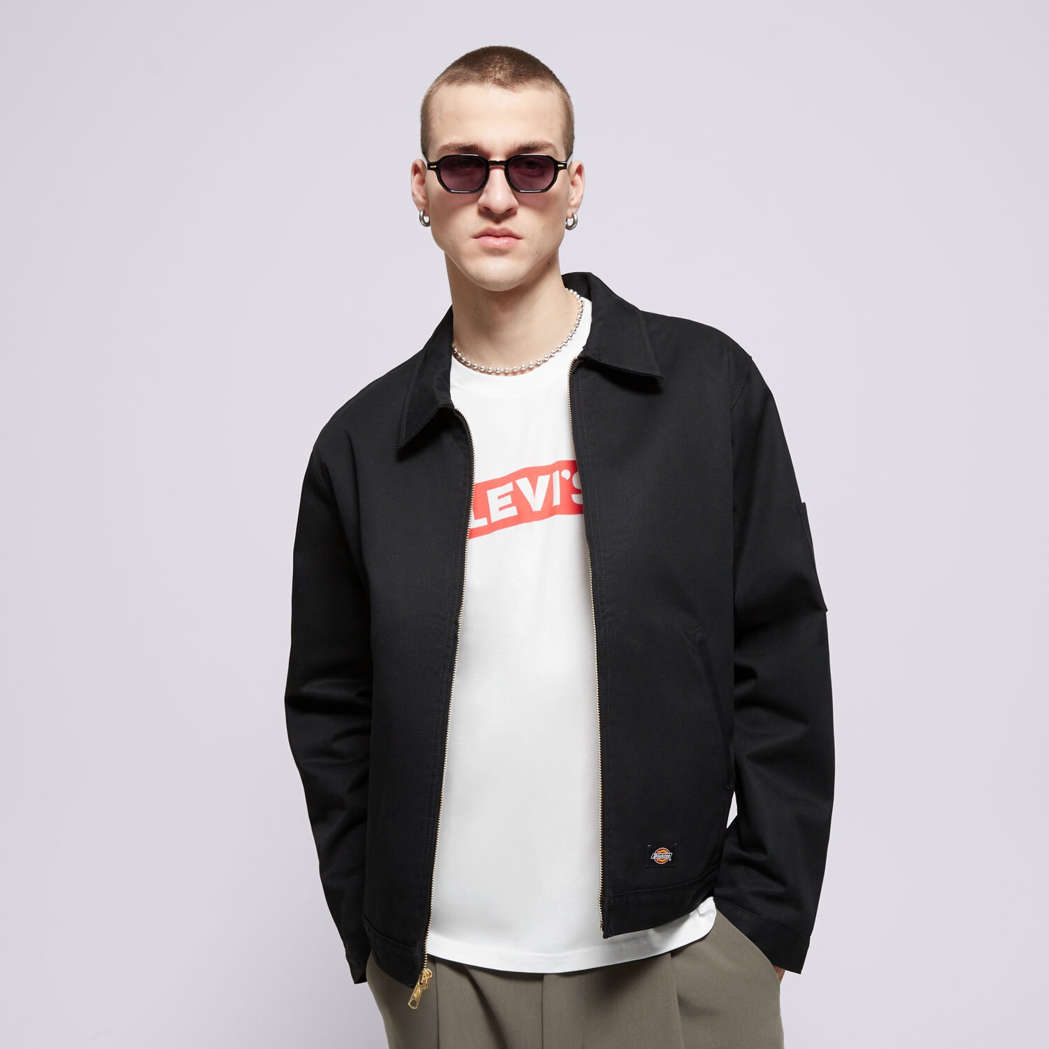 Muške prijelazne jakne DICKIES JAKNA M LINED EISENHOWER JACKET REC DK0A4XK4BLK1 crna