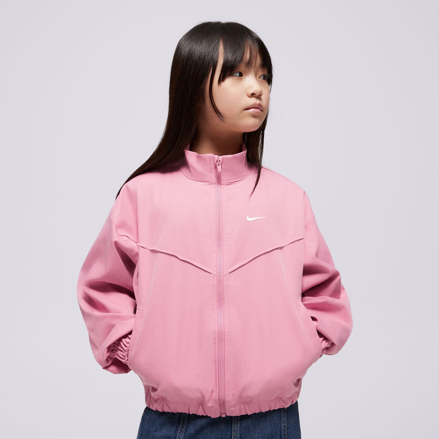 Dječje zimske jakne NIKE JAKNA G NSW LTWT OVRSZD JKT STY STAR GIRL FZ5557-646 ružičasta