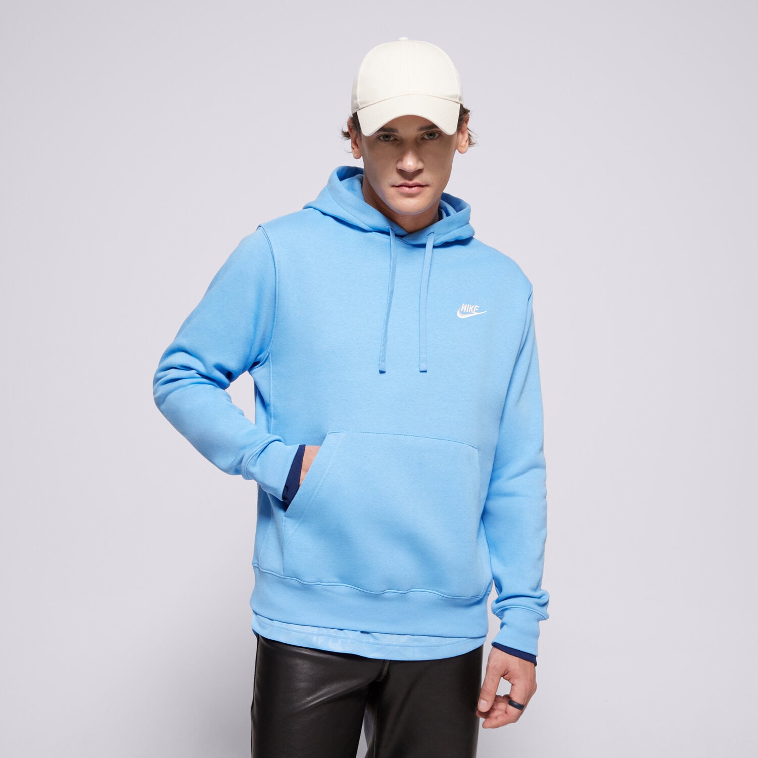 Muške dukserice NIKE VESTA S KAPULJAČOM NIKE   SPORTSWEAR CLUB FLEECE BV2654-412 plava