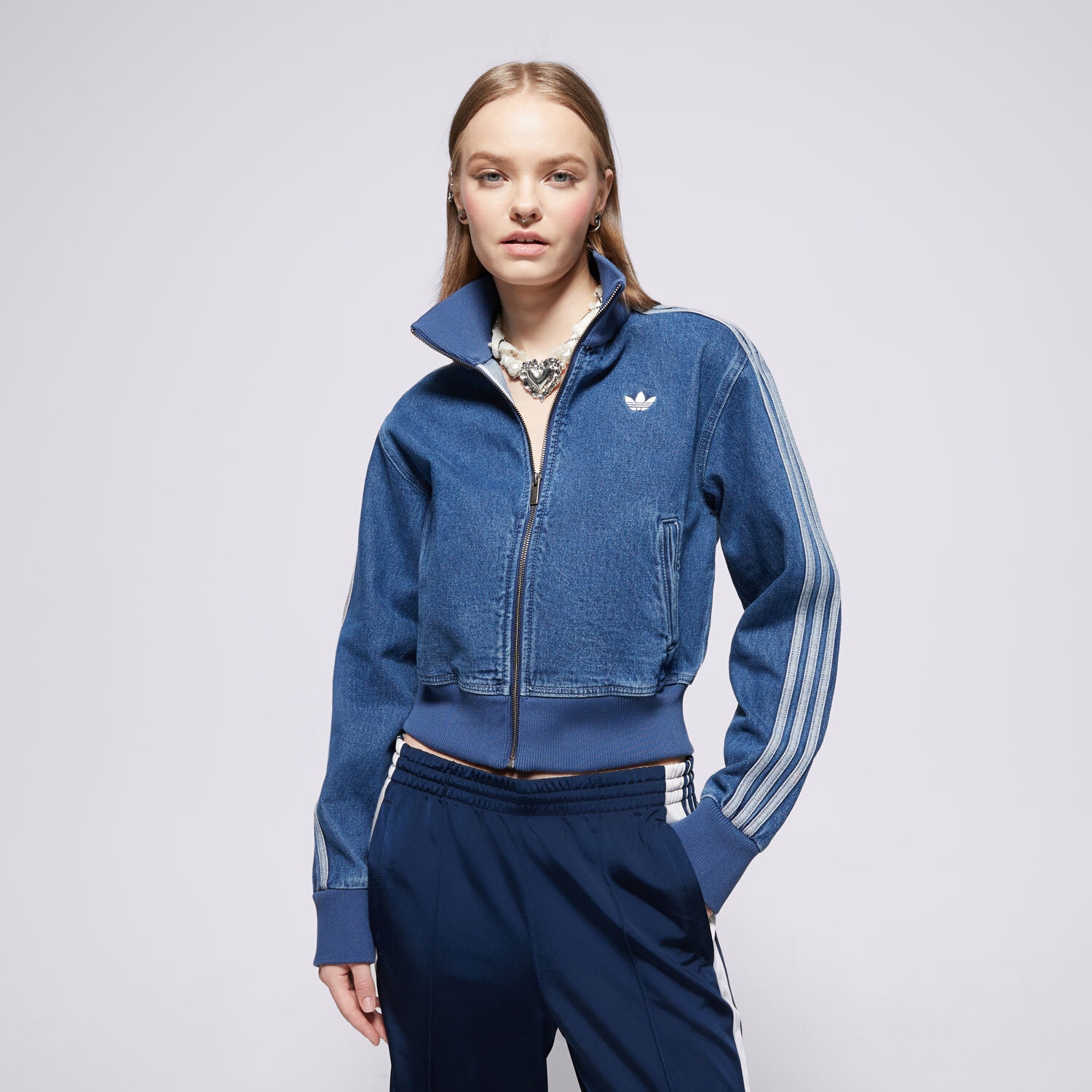 Ženske prijelazne jakne ADIDAS JAKNA DENIM TT JD2570 plava