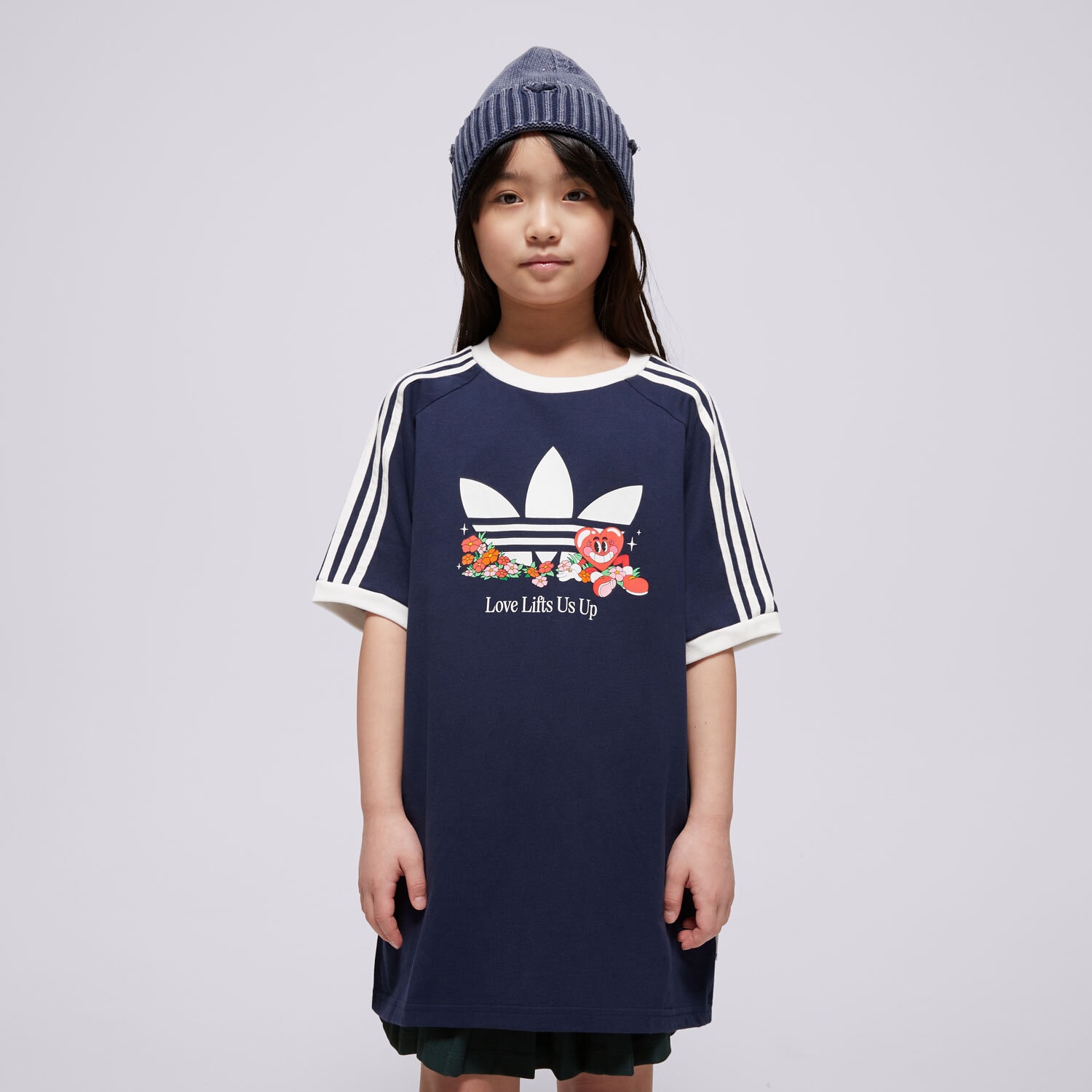 Dječje majice ADIDAS T-SHIRT LOOSE TEE GIRLS JD0389 tamno plava
