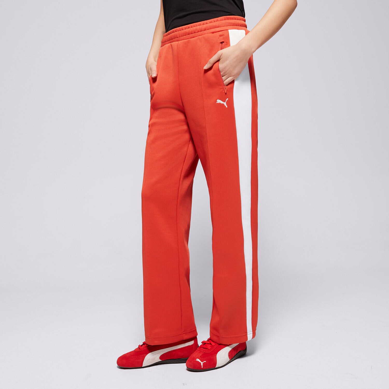 Ženske hlače PUMA HLAČE TRACK PANTS OP 629797 15 crvena