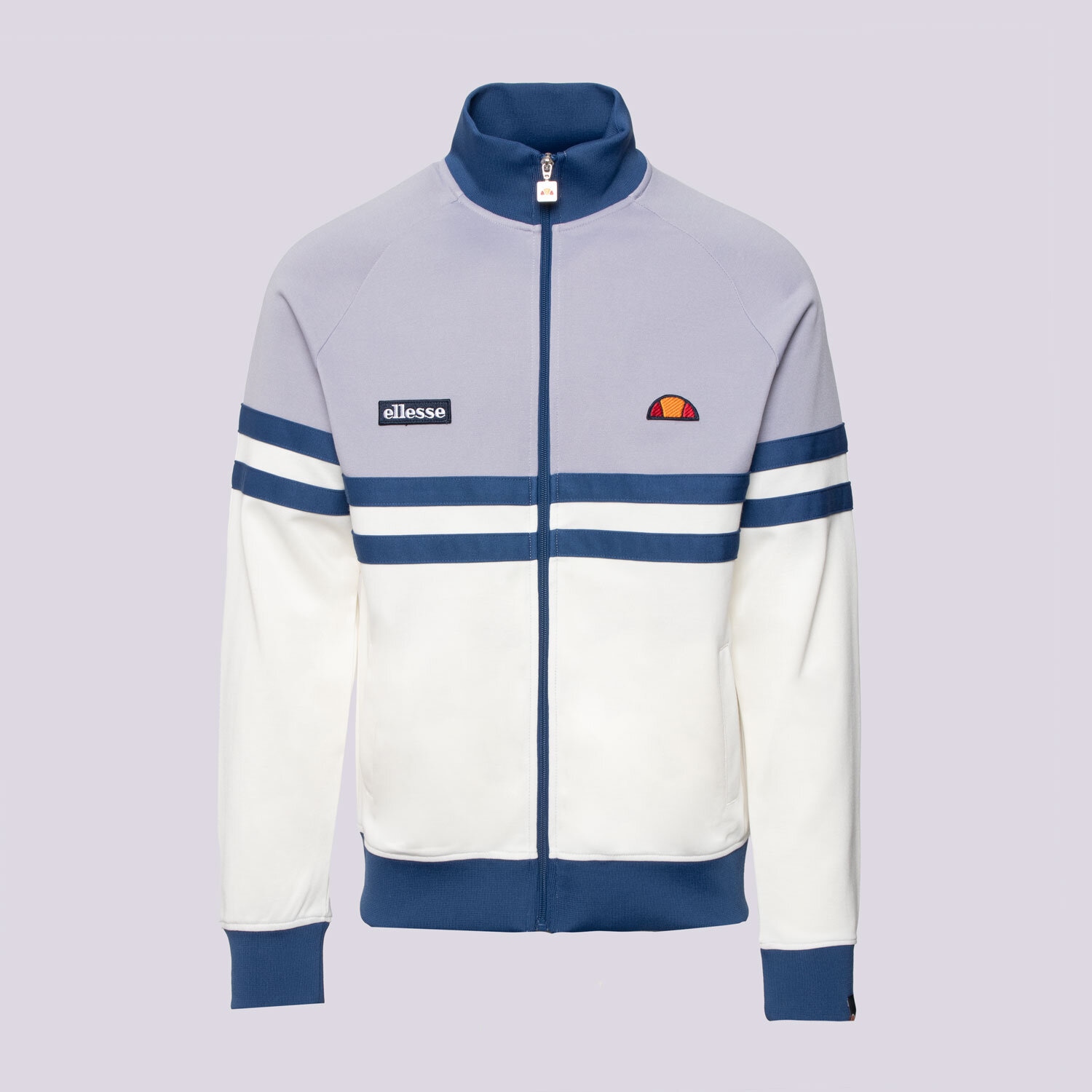 Muške dukserice ELLESSE VESTA RASKOPČANA RIMINI LVNDR/OFF WHT TRACK TOP SHZ00892270 ljubičasta