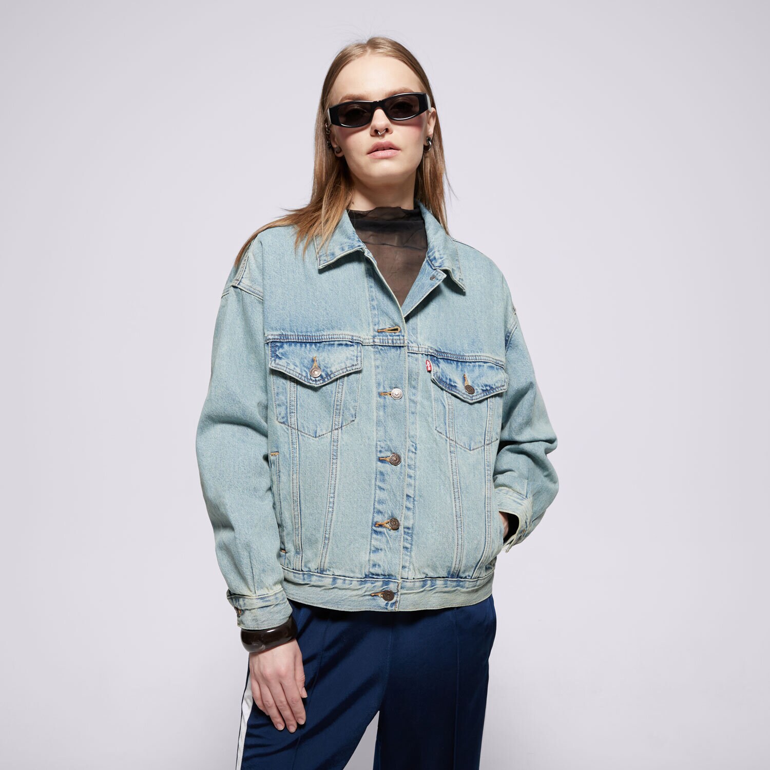 Ženske prijelazne jakne LEVI'S JAKNA 90S TRUCKER A1743-0135 plava