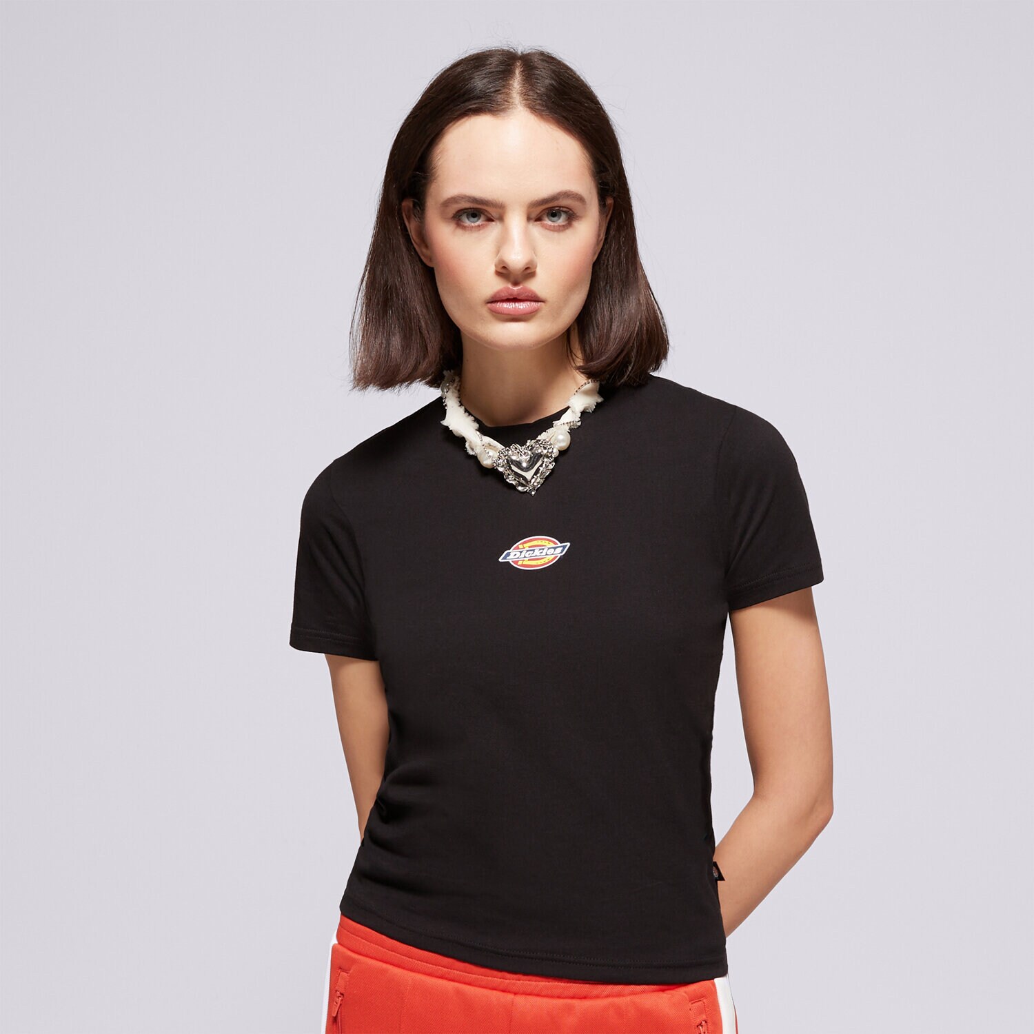 Ženske majice DICKIES T-SHIRT MAPLE VALLEY REG TEE W DK0A4ZAOBLK1 crna