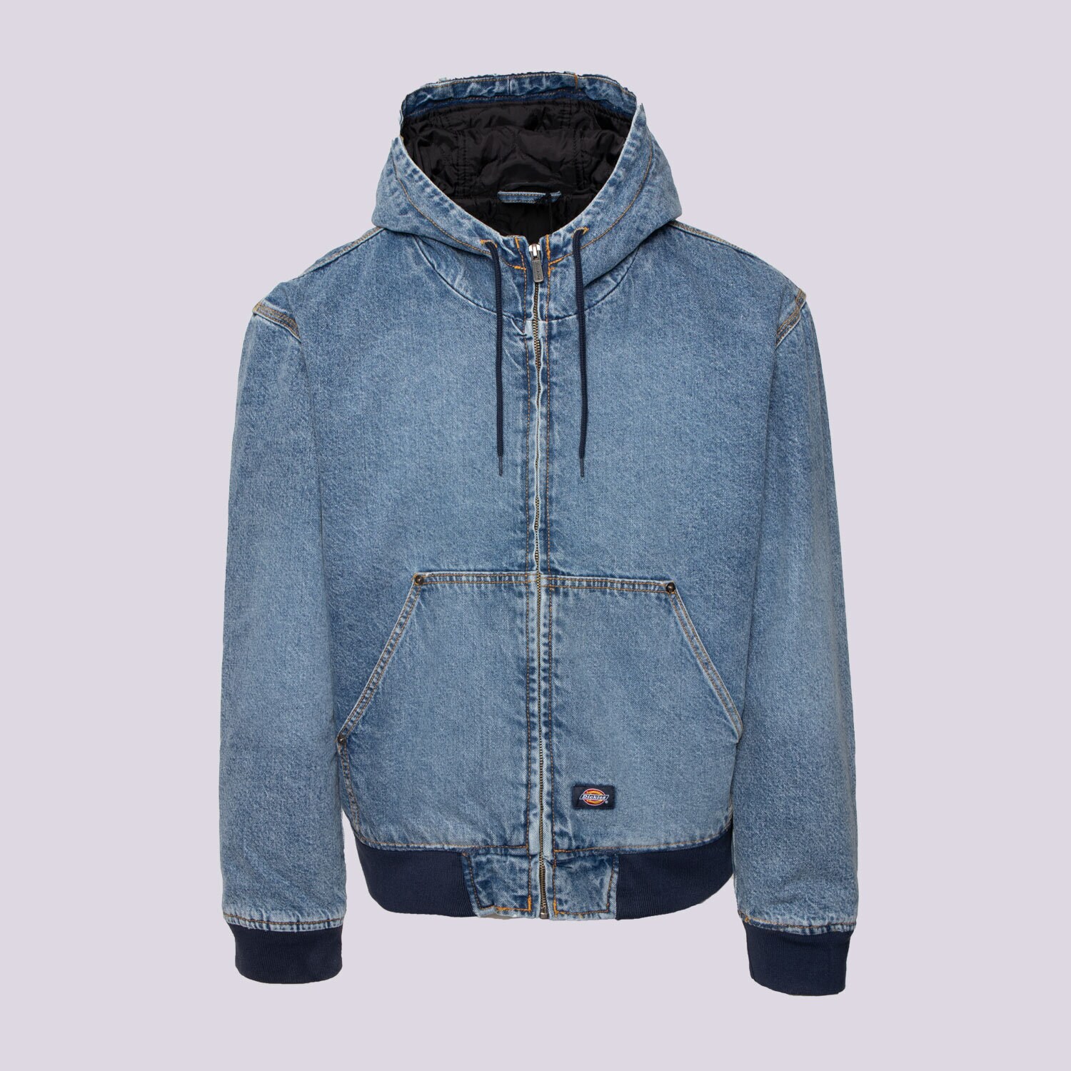 Muške prijelazne jakne DICKIES JAKNA DICKIES HOODED DENIM JACKET DK0A4ZAPK211 plava