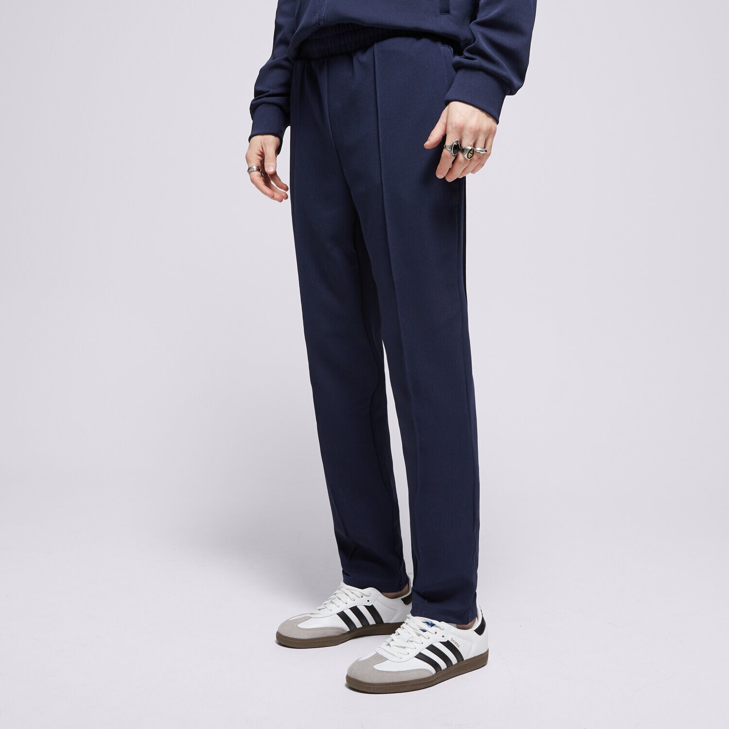 Muške hlače FILA HLAČE PIN TUCK SLIM LEG PANT FW24MH035410 tamno plava