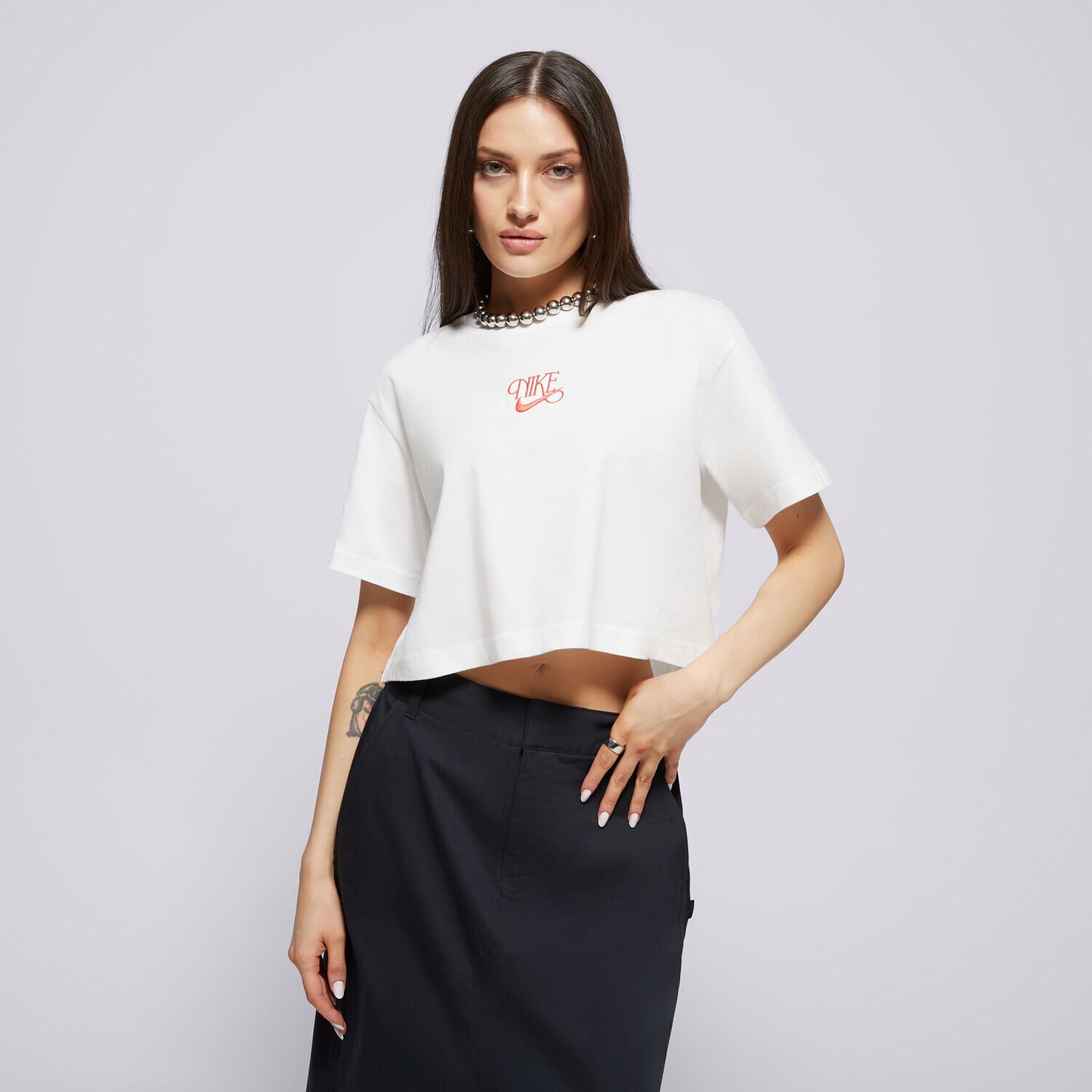 Ženske majice NIKE T-SHIRT W NSW SS CROP TEE IWD HF9500-100 bijela