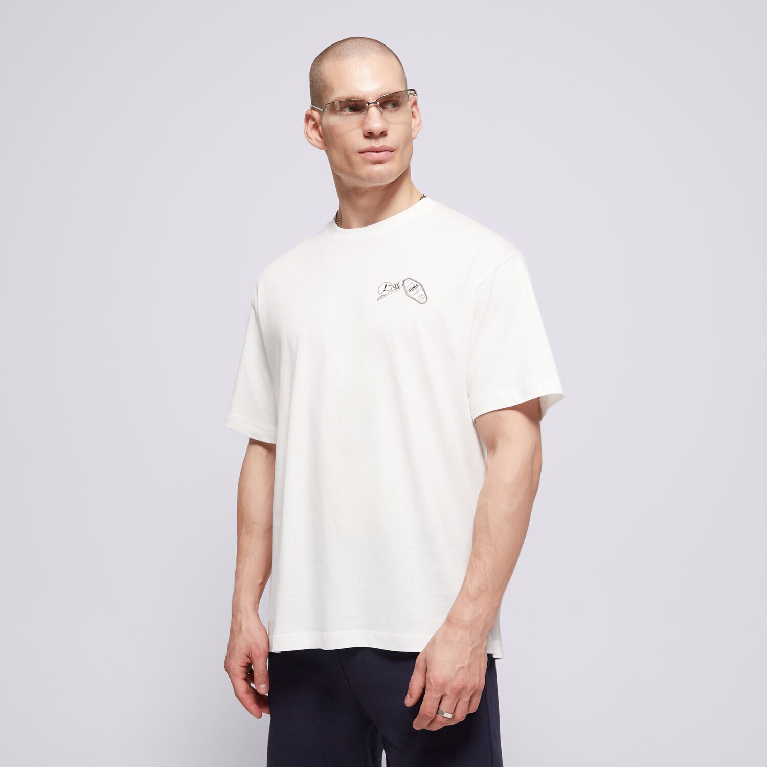 Muške majice PUMA T-SHIRT GRAPHICS PUMA HOTEL RELAXED TEE 629636 02 bijela