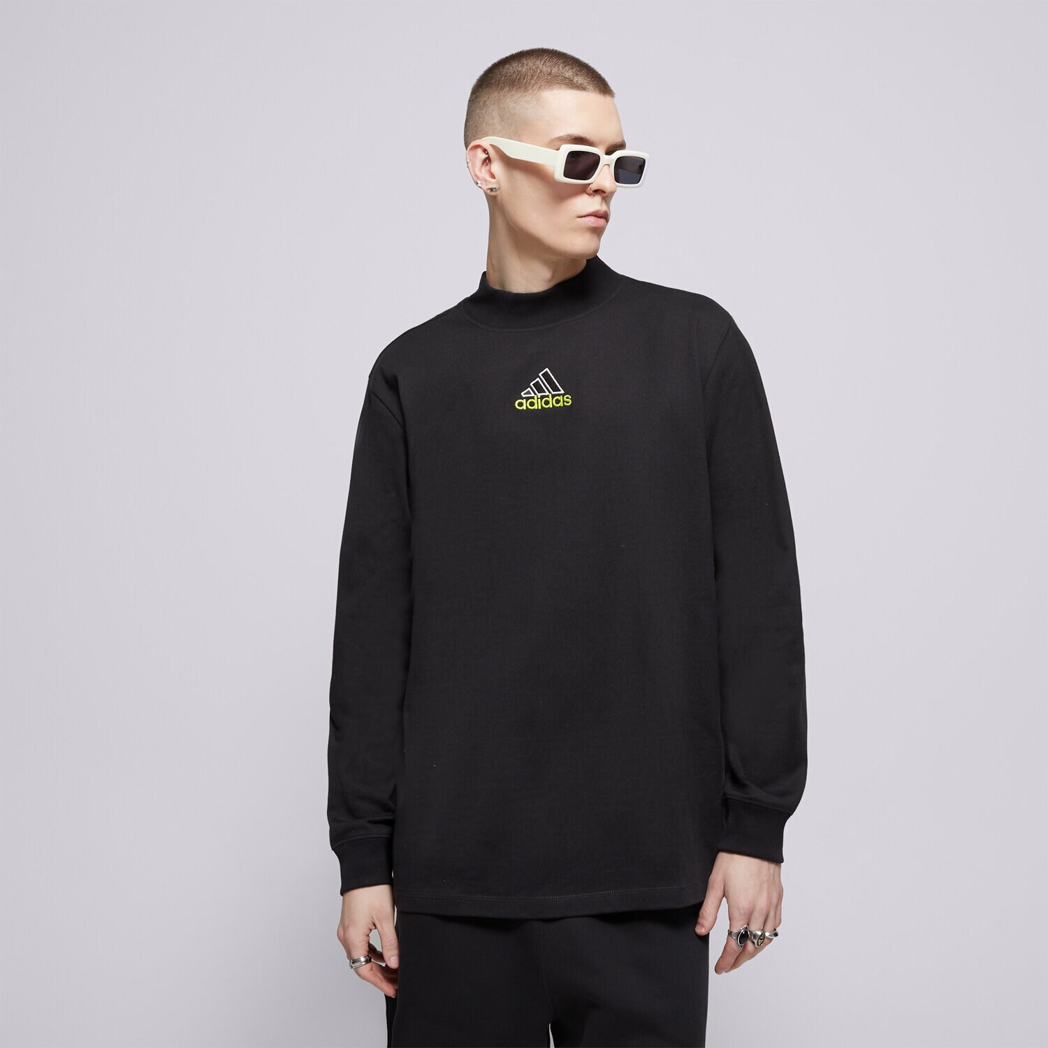 Muške dukserice ADIDAS VESTA LS MOCK NECK Q1 JD5401 crna