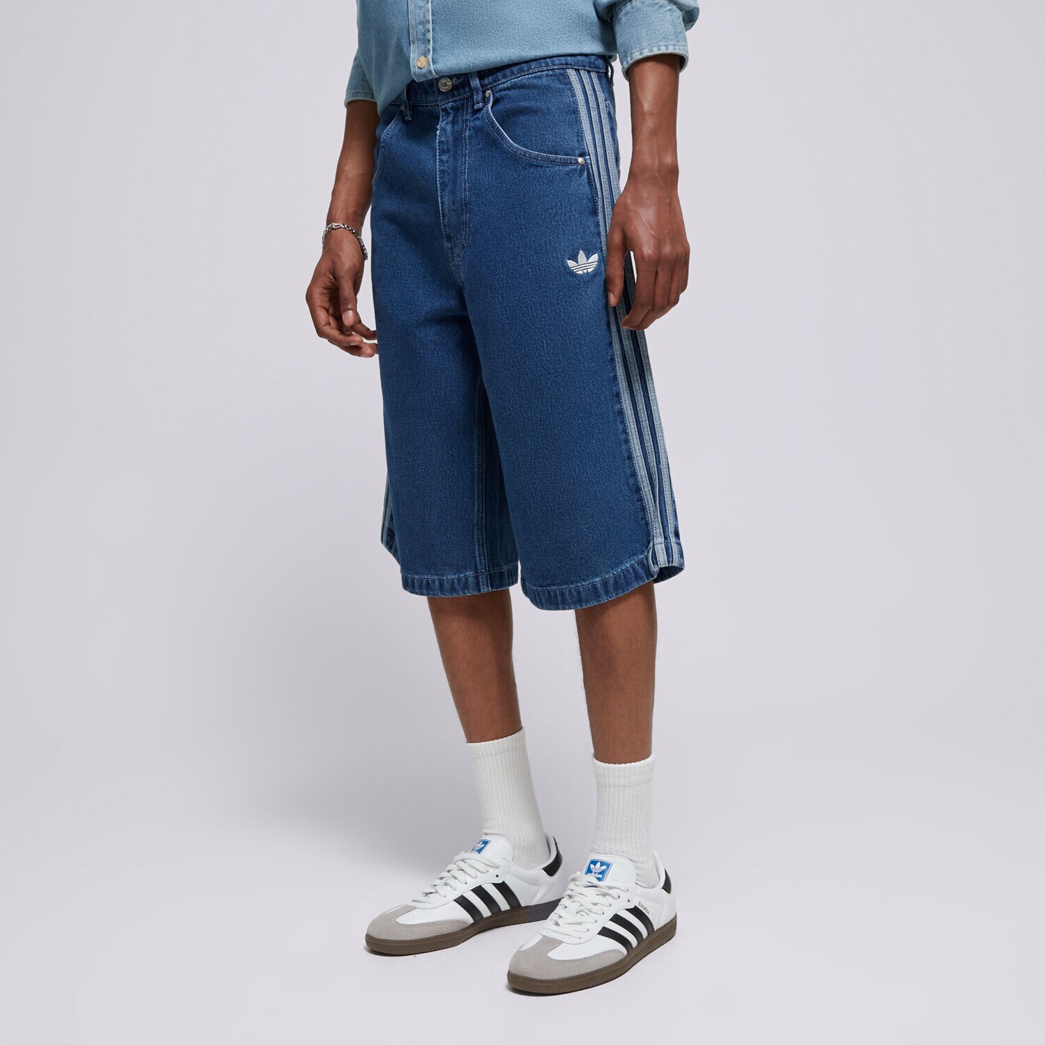 Muške kratke hlače ADIDAS KRATKE HLAČE DENIM FB SHO JC6235 plava