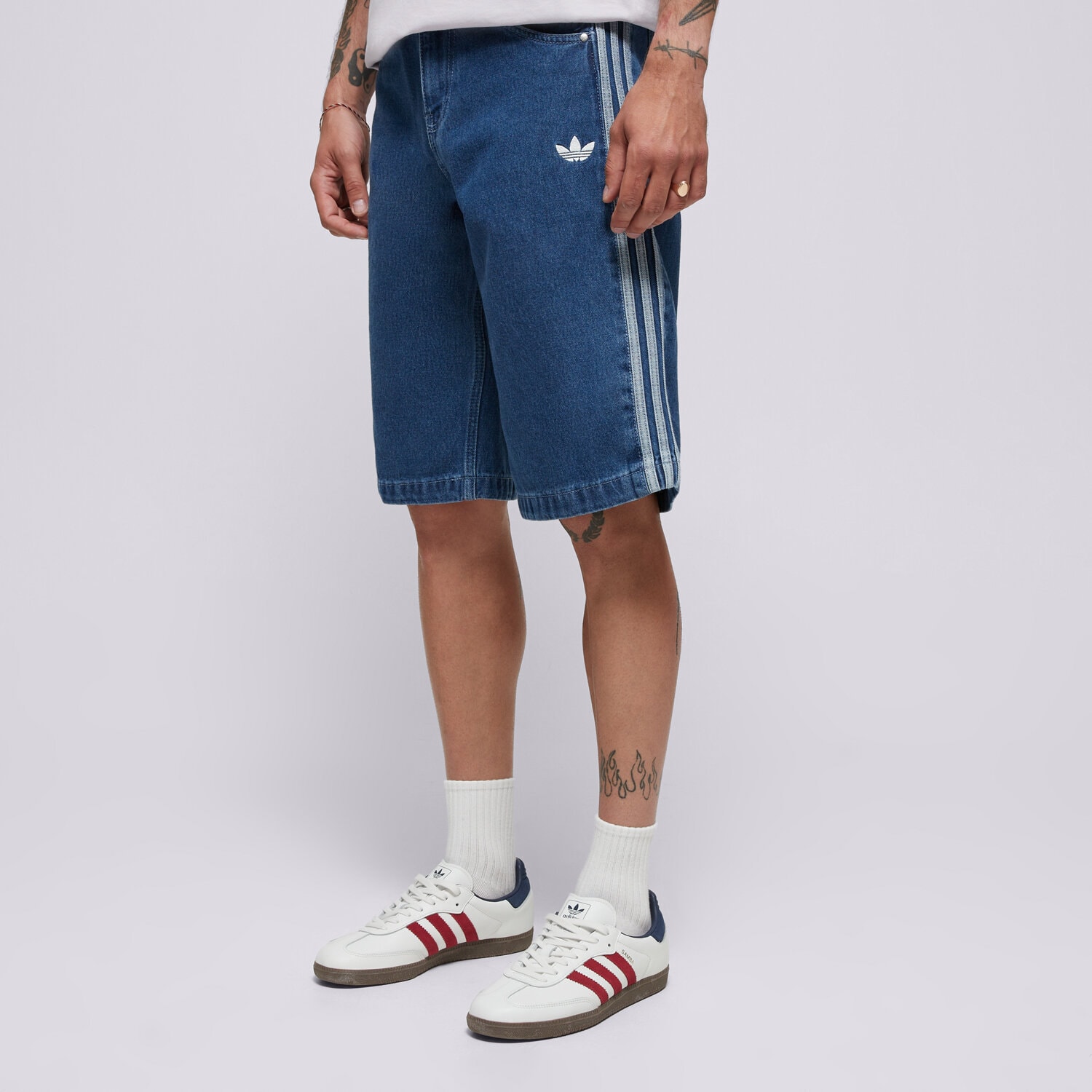 Muške kratke hlače ADIDAS KRATKE HLAČE DENIM FB SHO JC6235 plava