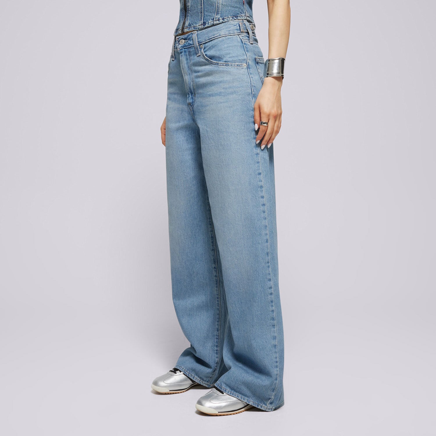 Ženske hlače LEVI'S HLAČE CINCH BAGGY 001UP-0000 plava