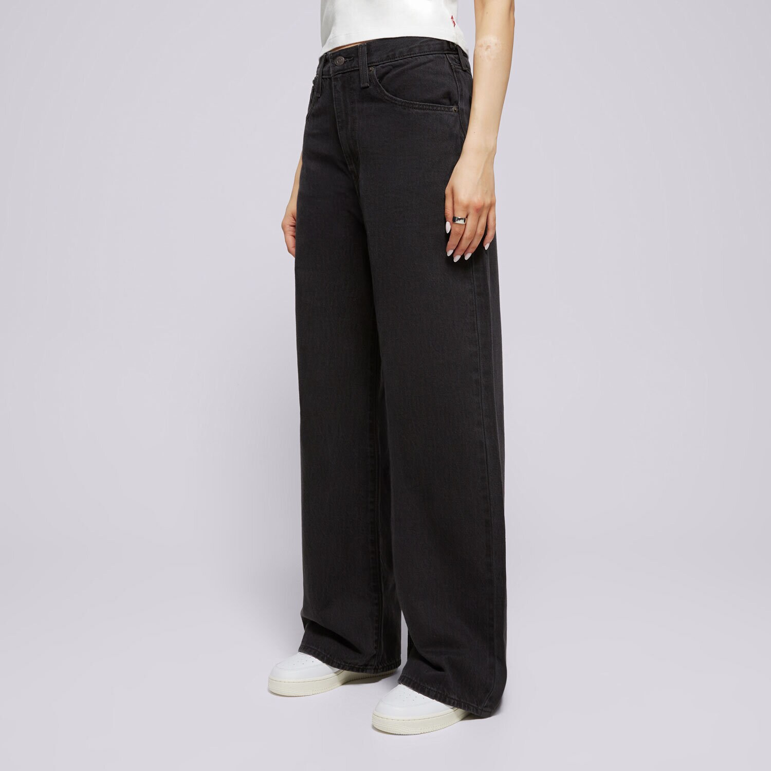 Ženske hlače LEVI'S HLAČE CINCH BAGGY 001UP-0003 crna