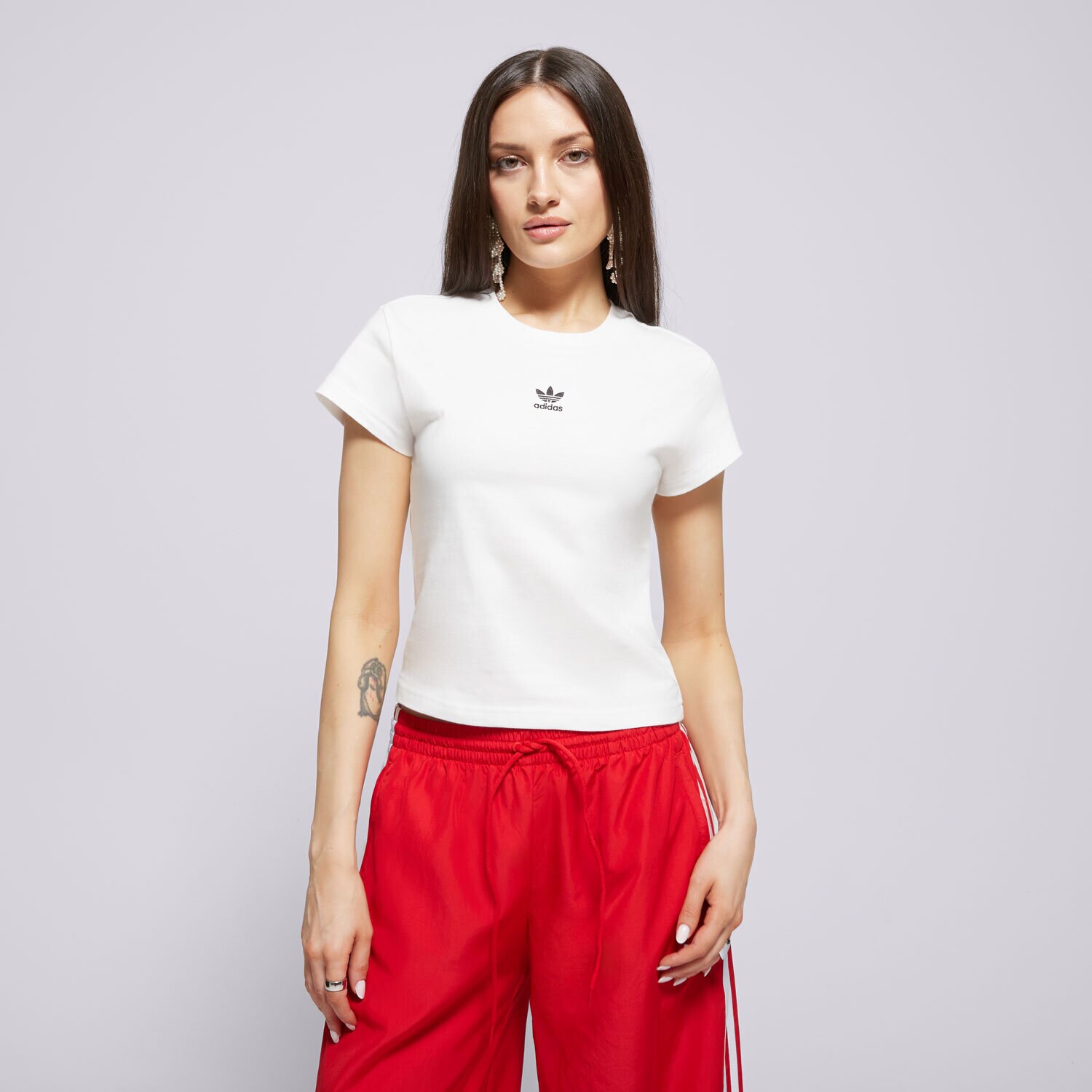 Ženske majice ADIDAS T-SHIRT ESS SLIM TEE JC8973 bijela